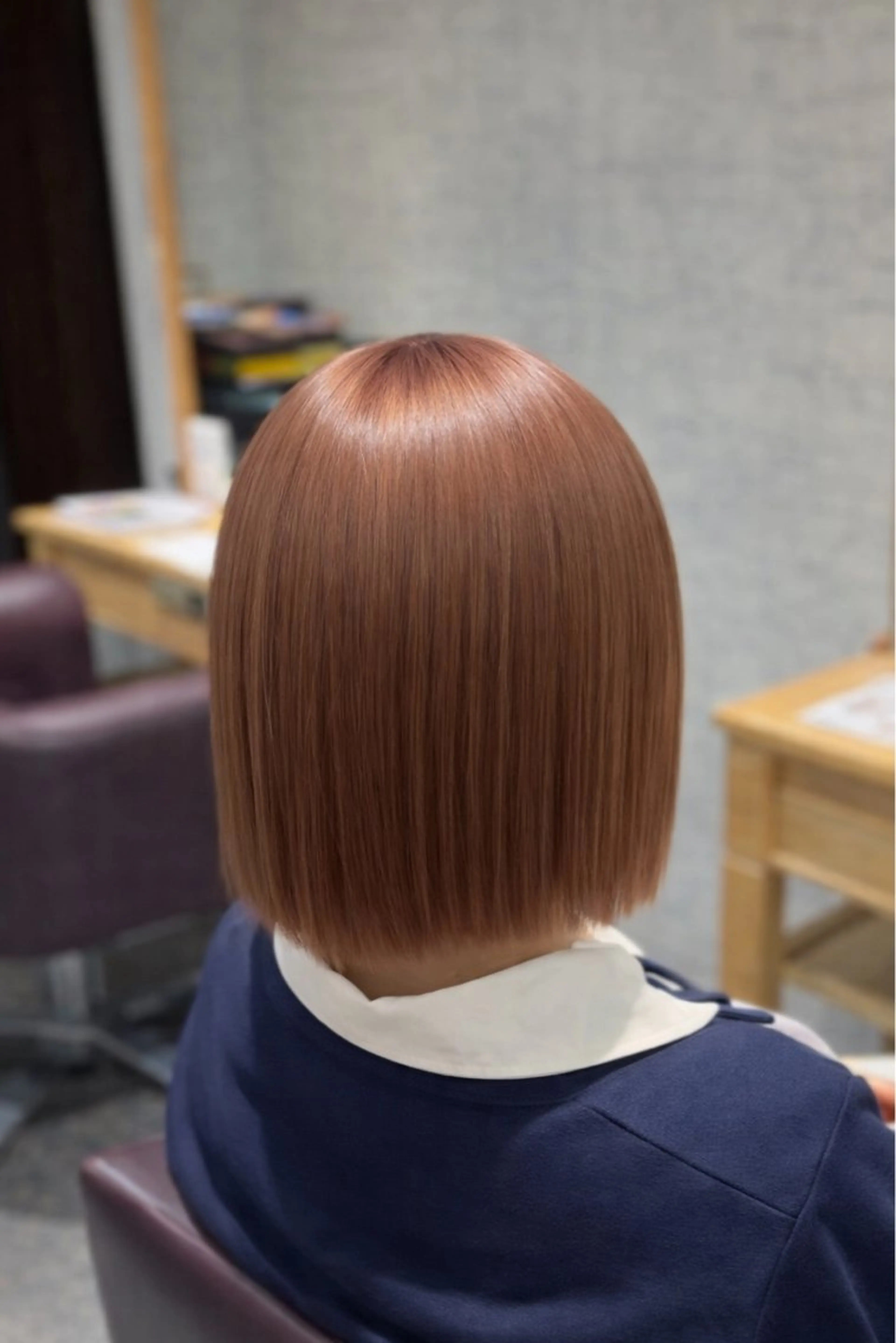 ミディアム カラー カット ヘアカラー Afinar 乃空(ノア)のヘアスタイル