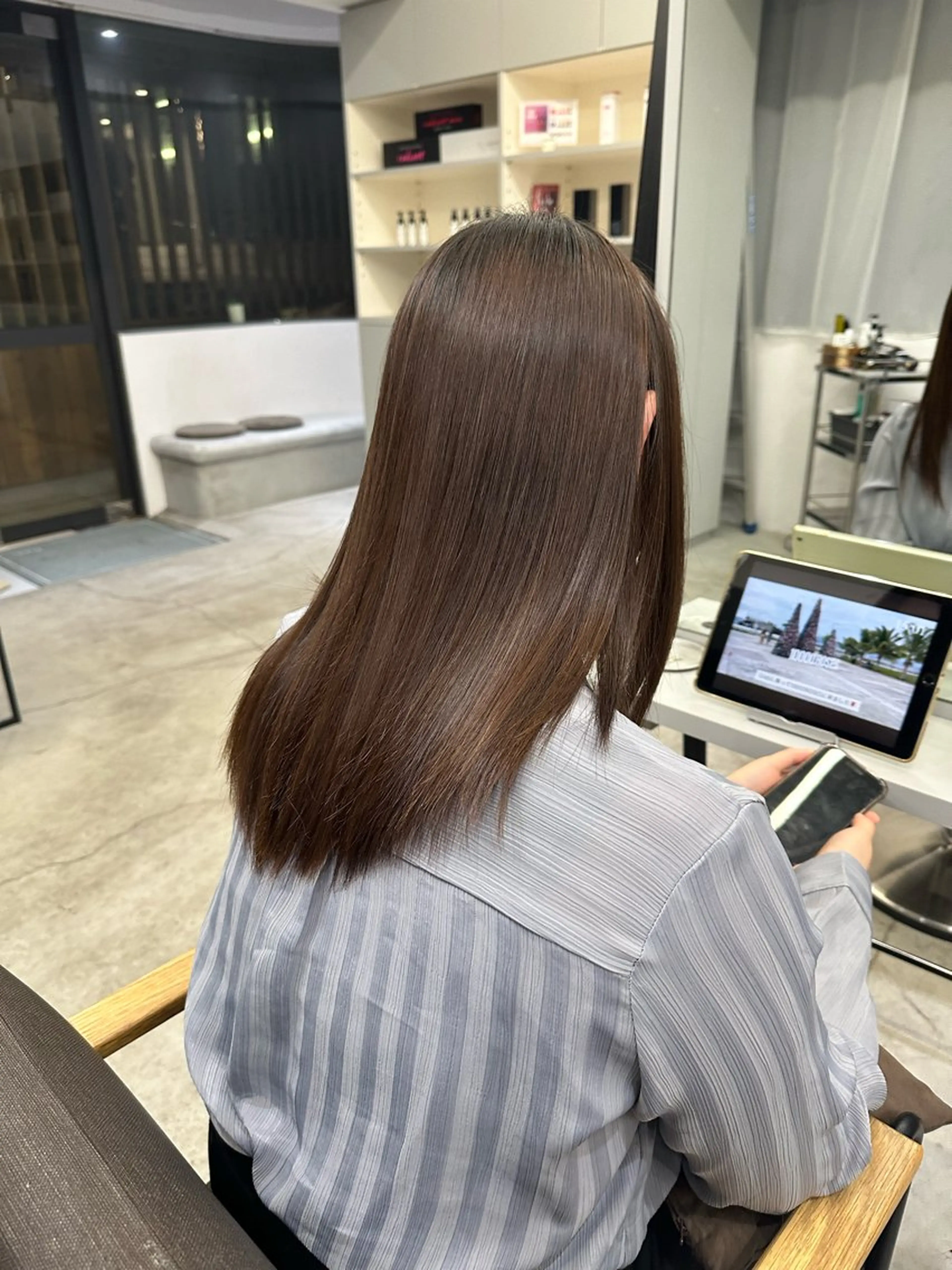 ロング パーマ 縮毛矯正 ハイトーンカラー が絶対可愛い✨泰聖✨のヘアスタイル