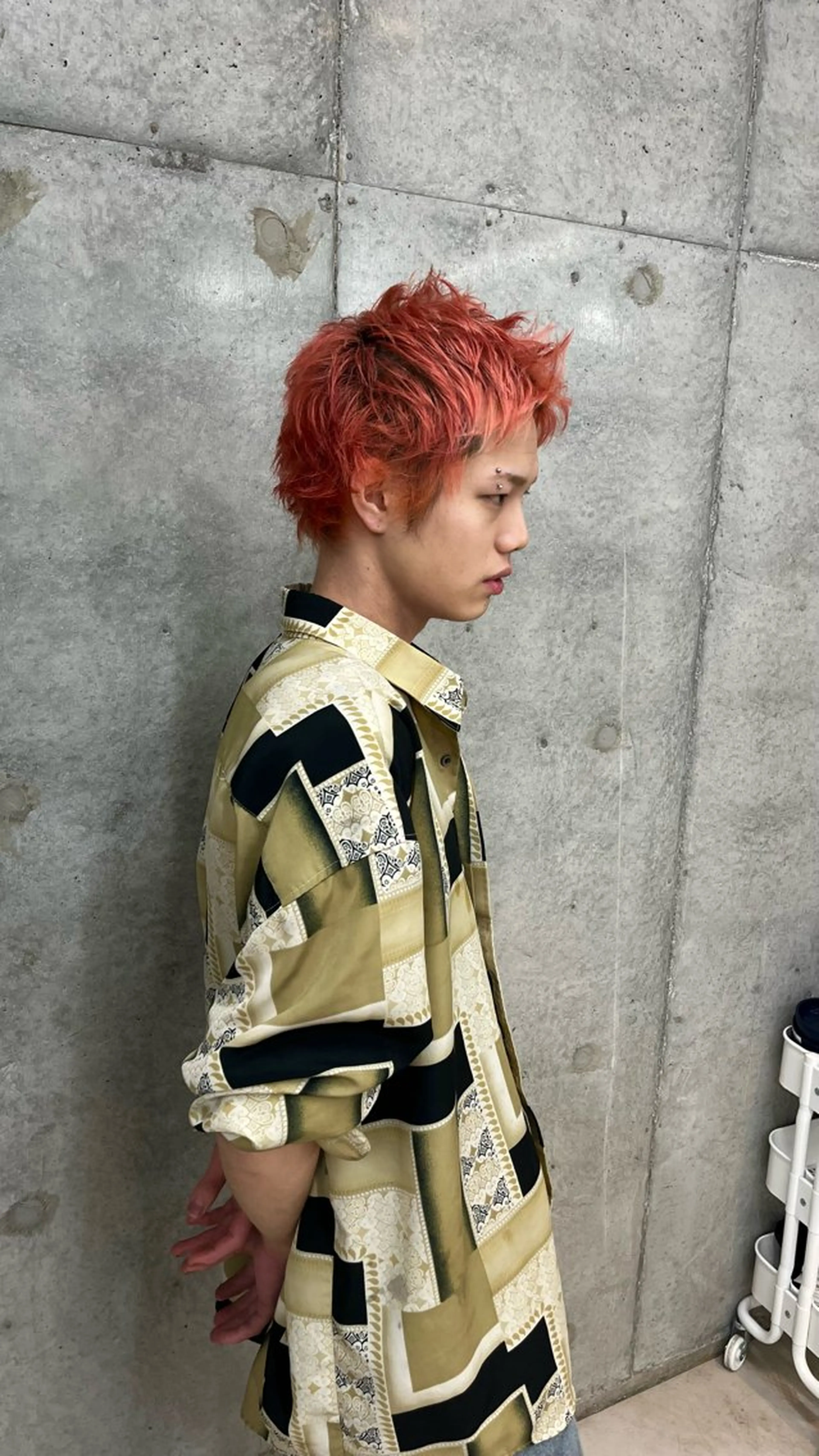 メンズ ヘアカラー 新宿/ボブ/レイヤー 縮毛矯正/SACHIのヘアスタイル