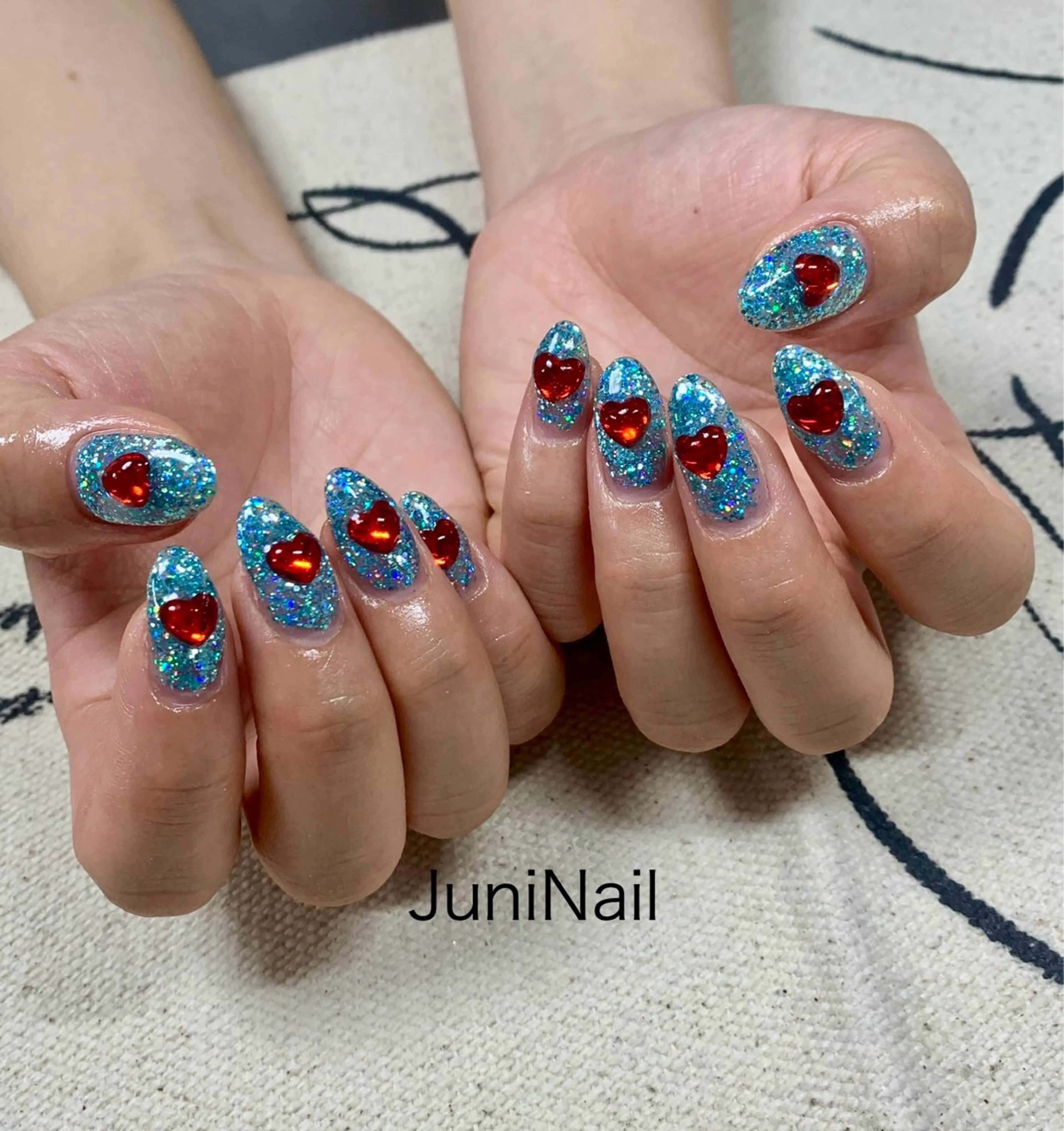 ワンカラー2色+指定パーツとストーン乗せ放題☆オフ有りの写真