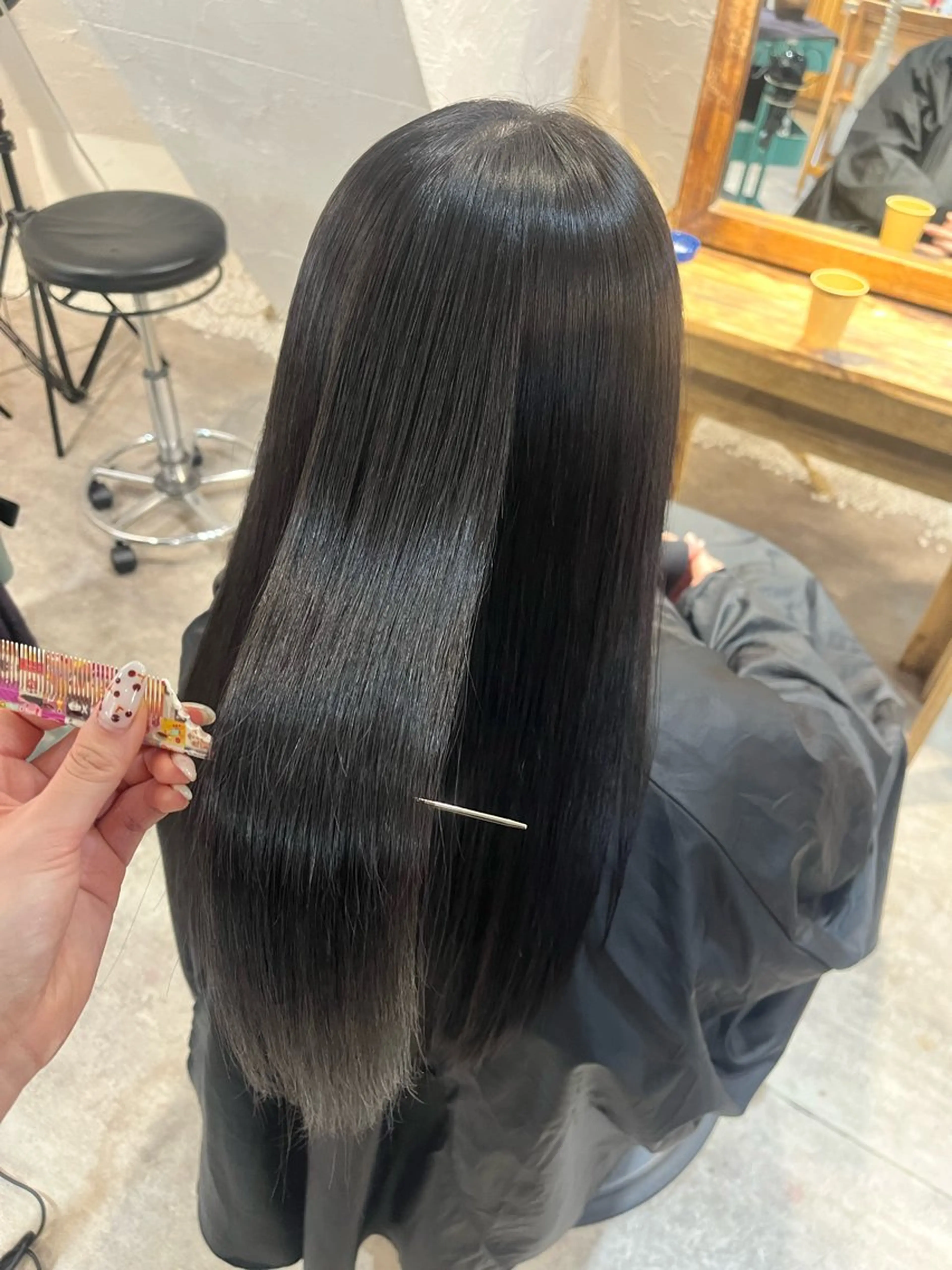 ロング 縮毛矯正 トリートメント 新宿/髪質改善 艶カラー👶Renaのヘアスタイル