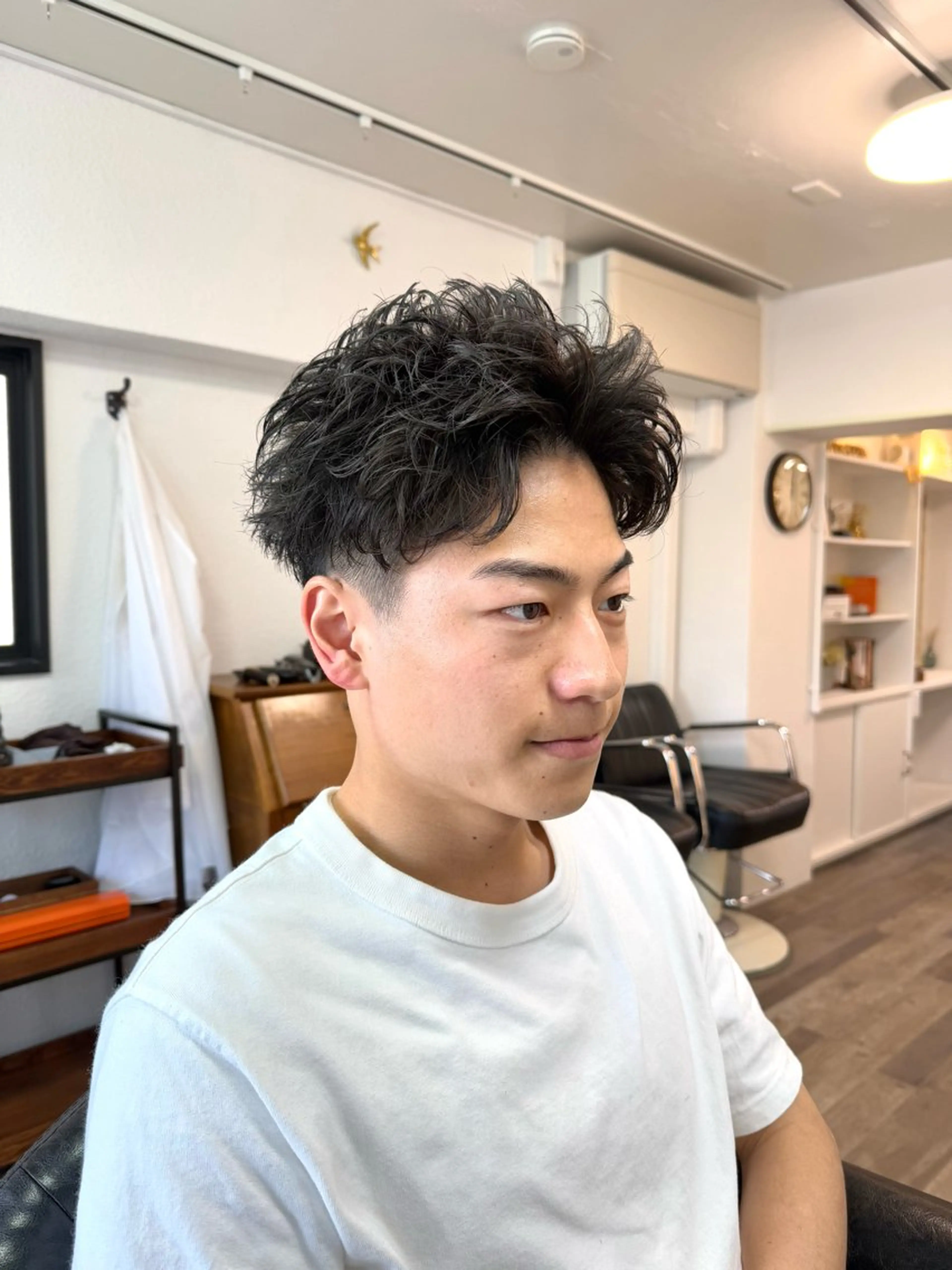 ショート パーマ メンズ メンズ/スパイキー ショート/isseyのヘアスタイル