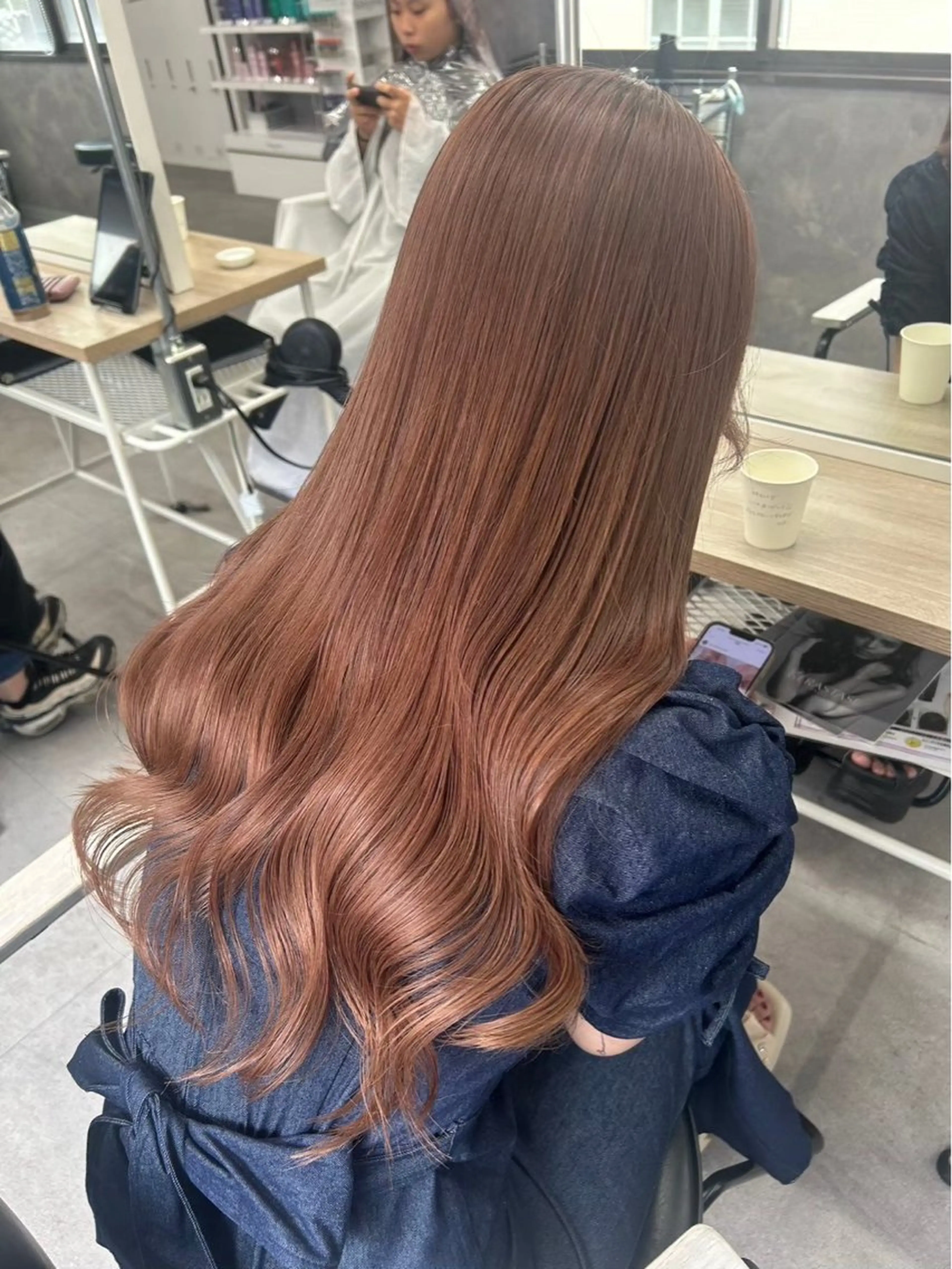 ロング カラー ヘアアレンジ ミルクティー/ピンク カラー/ みう🎀のヘアスタイル