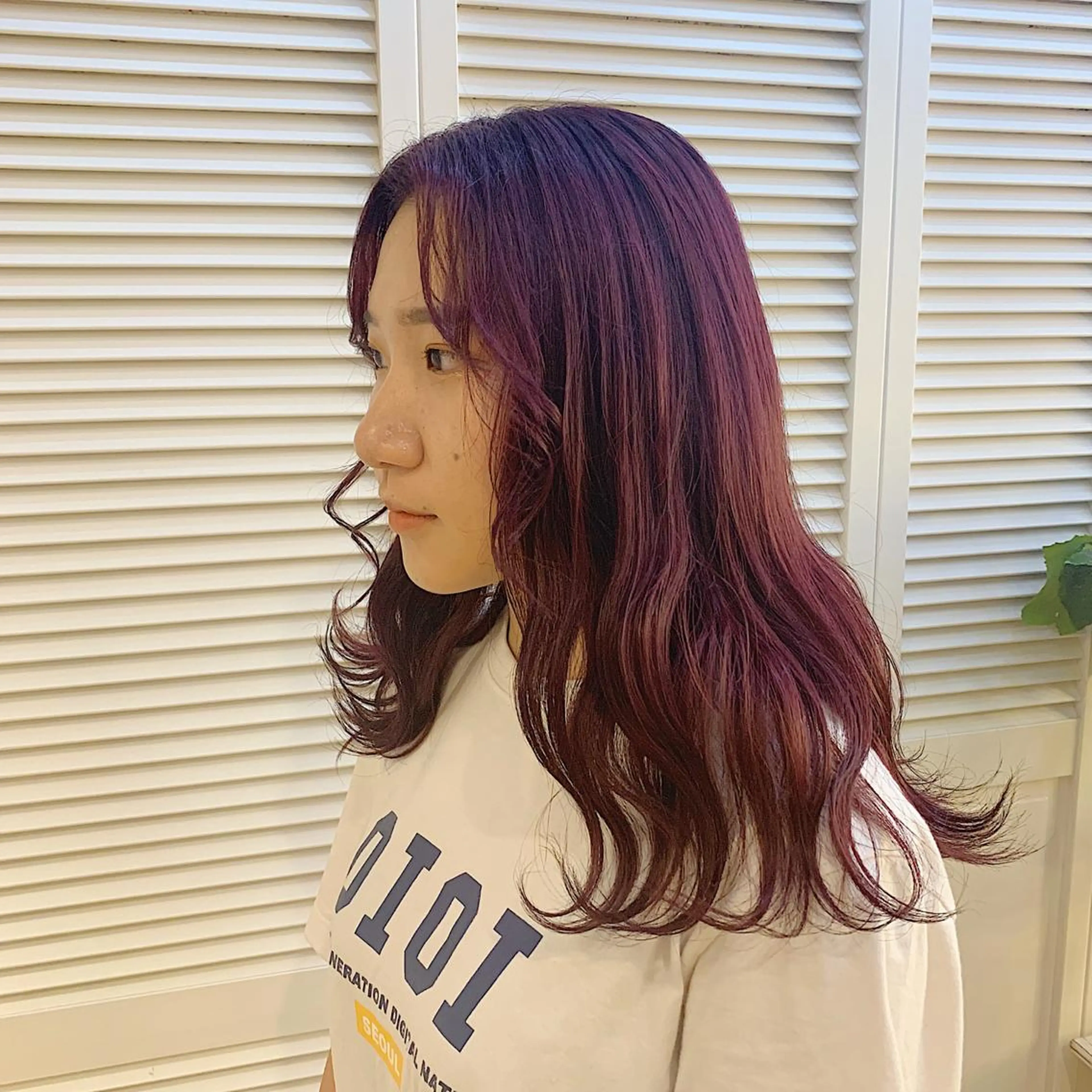 セミロング カラー ブリーチ ピンクカラー GO TODAY SHAiRE SALON 町田店所属・🫧大森 知夏🫧のヘアスタイル