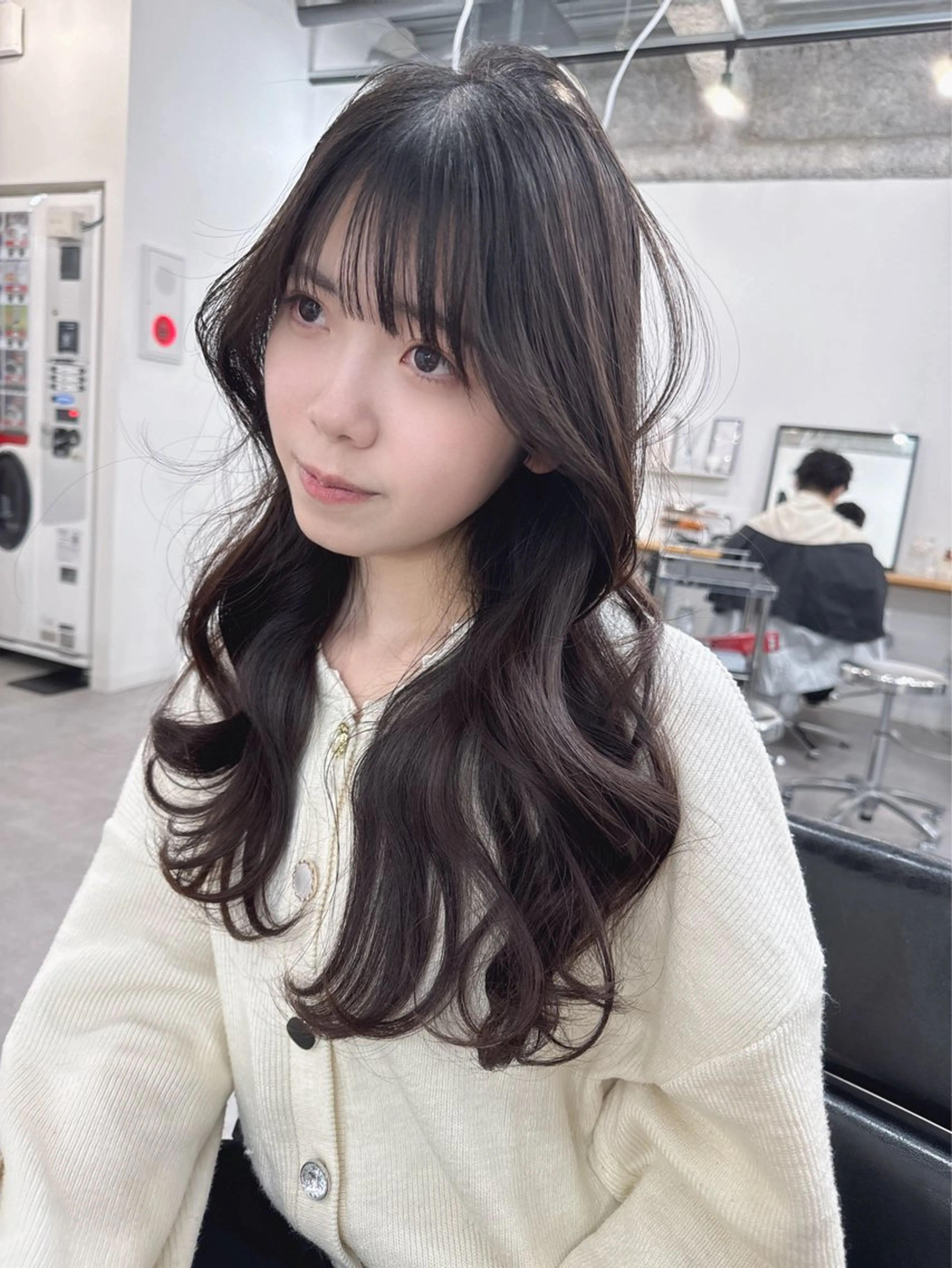 ロング のり🐼顔まわり/ 韓国/レイヤーカットのヘアスタイル