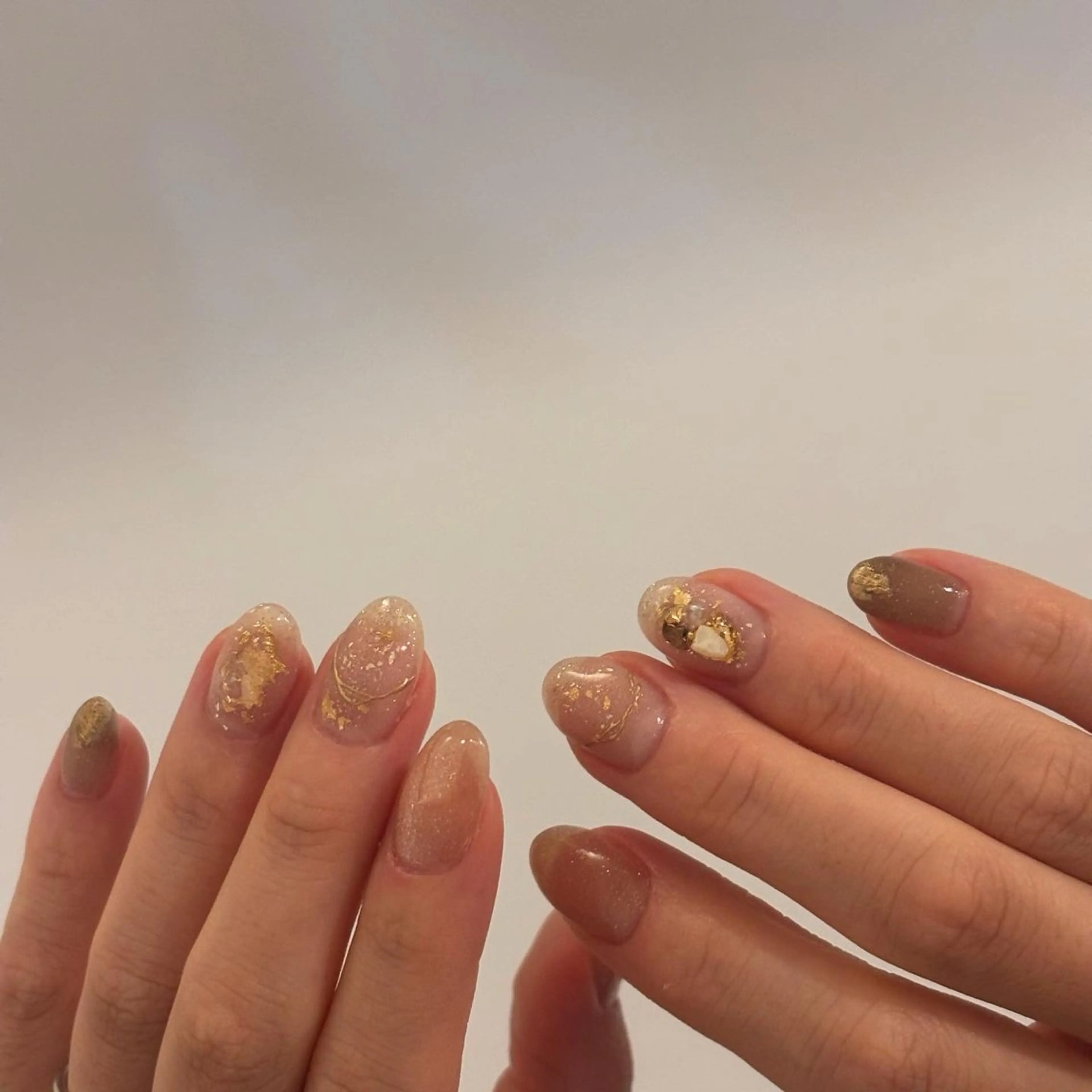 ネイル シンプルネイル ブライダルネイル ハンドネイル Elio所属・Elio 国泰寺のネイルデザイン