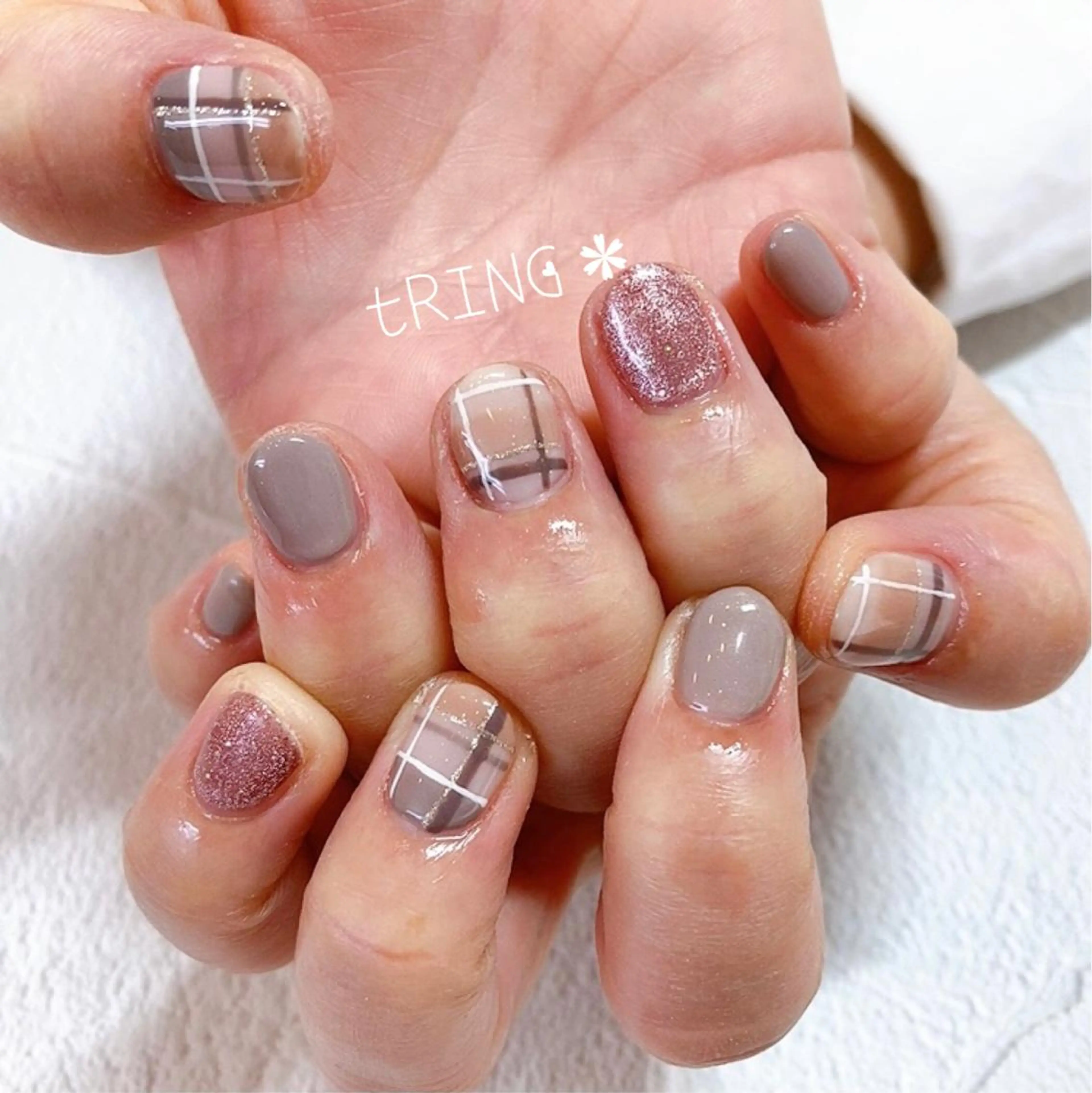 ネイル ハンドネイル tRING＊ しいの木台のネイルデザイン