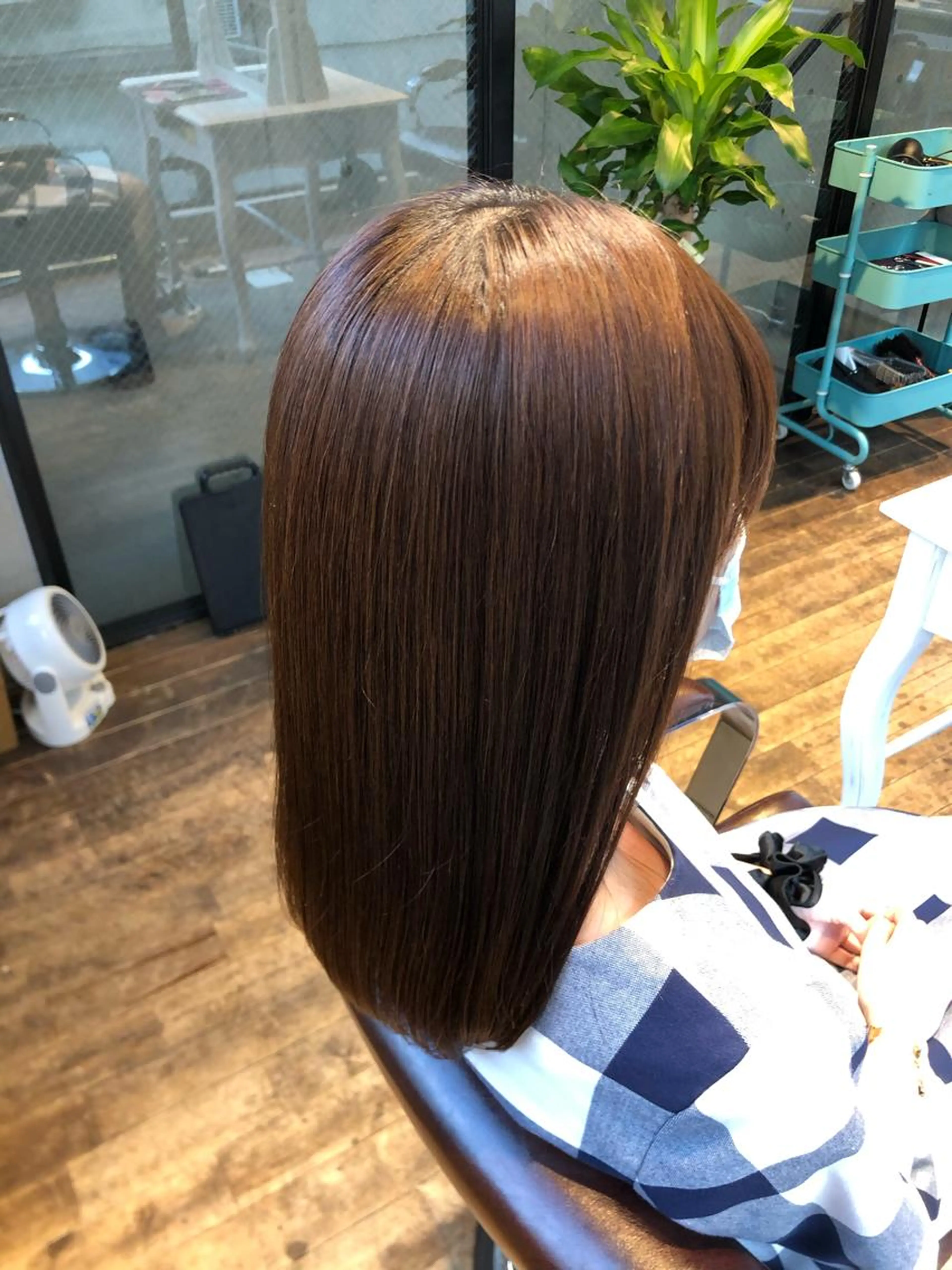 🐹弱酸性縮毛矯正➕潤い集中トリートメント(超音波アイロン付き)🐹の写真