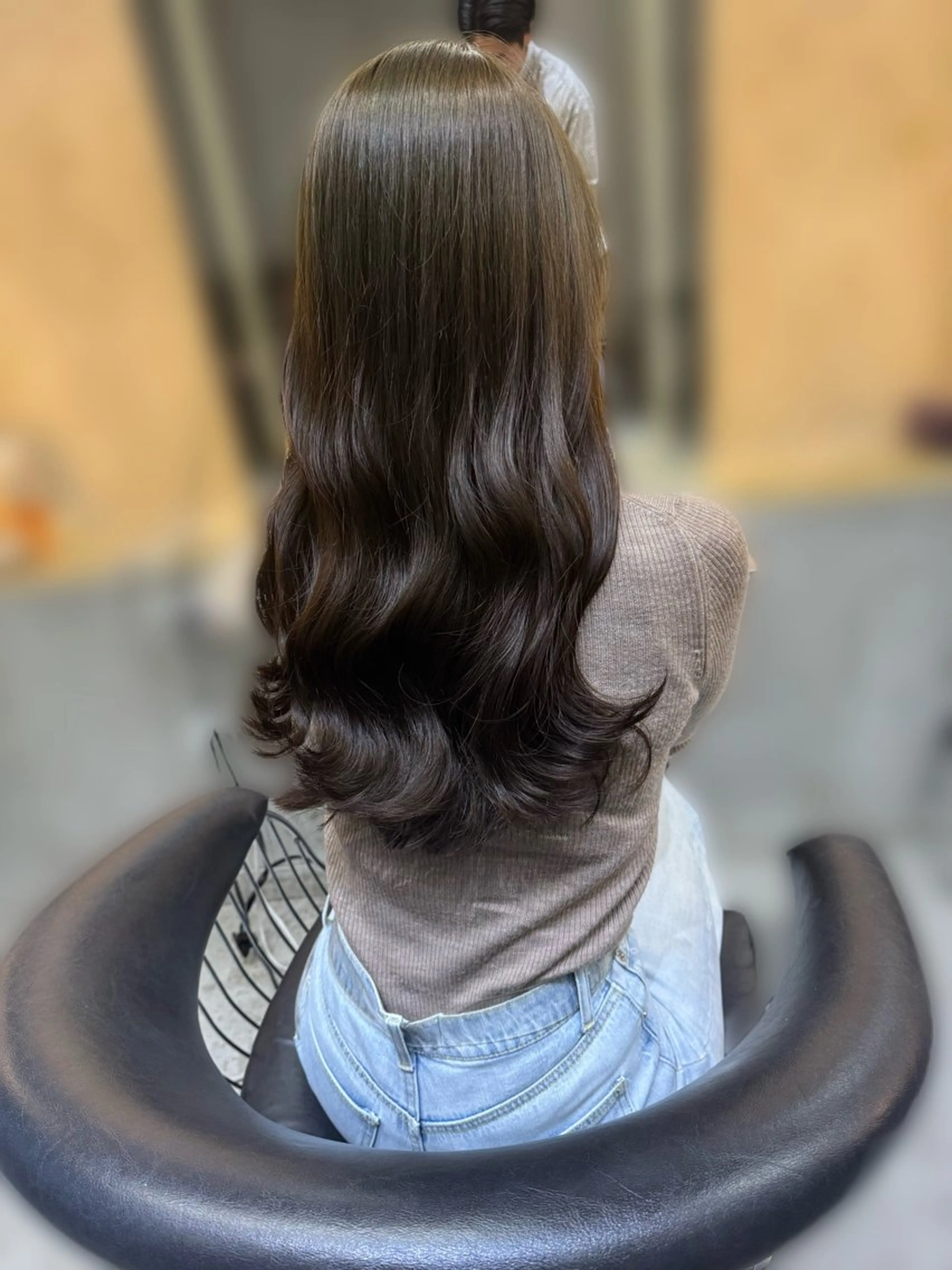 セミロング カラー カット ヘアカラー 縮毛矯正 トリートメント ボブ×縮毛矯正× 髪質改善/三ツ木一生のヘアスタイル