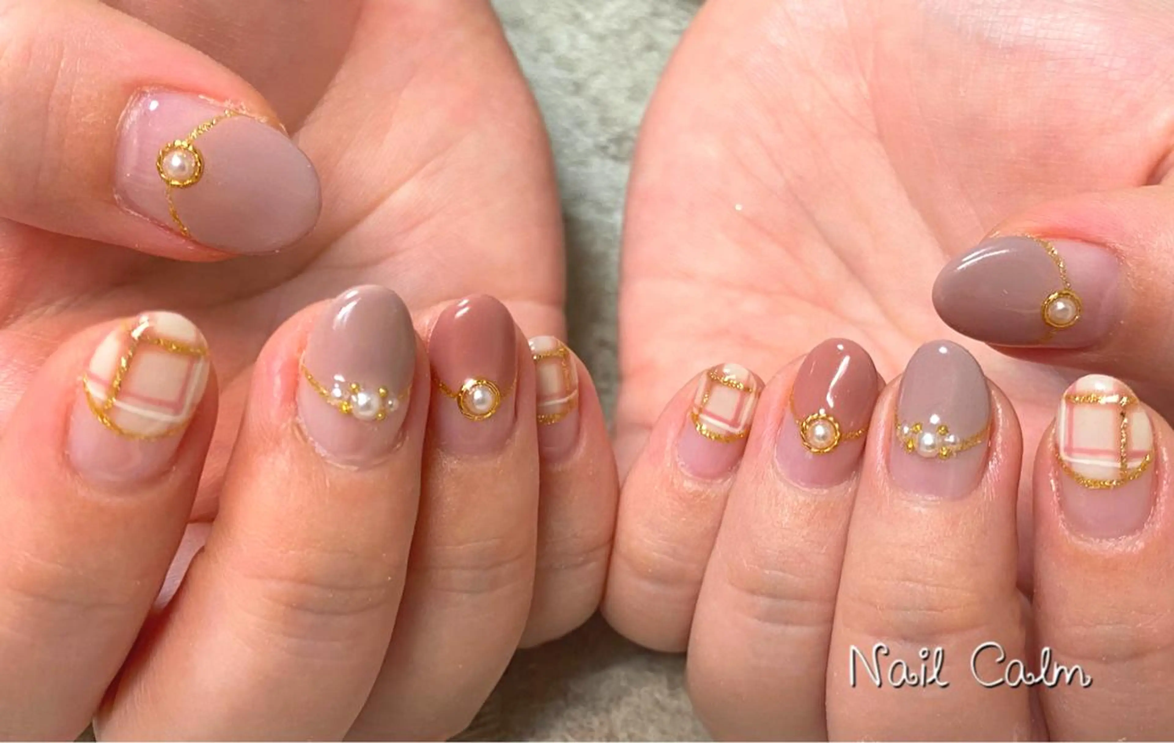 ネイル アートネイル ハンドネイル Nail Calm所属・プライベートサロン Calmのネイルデザイン