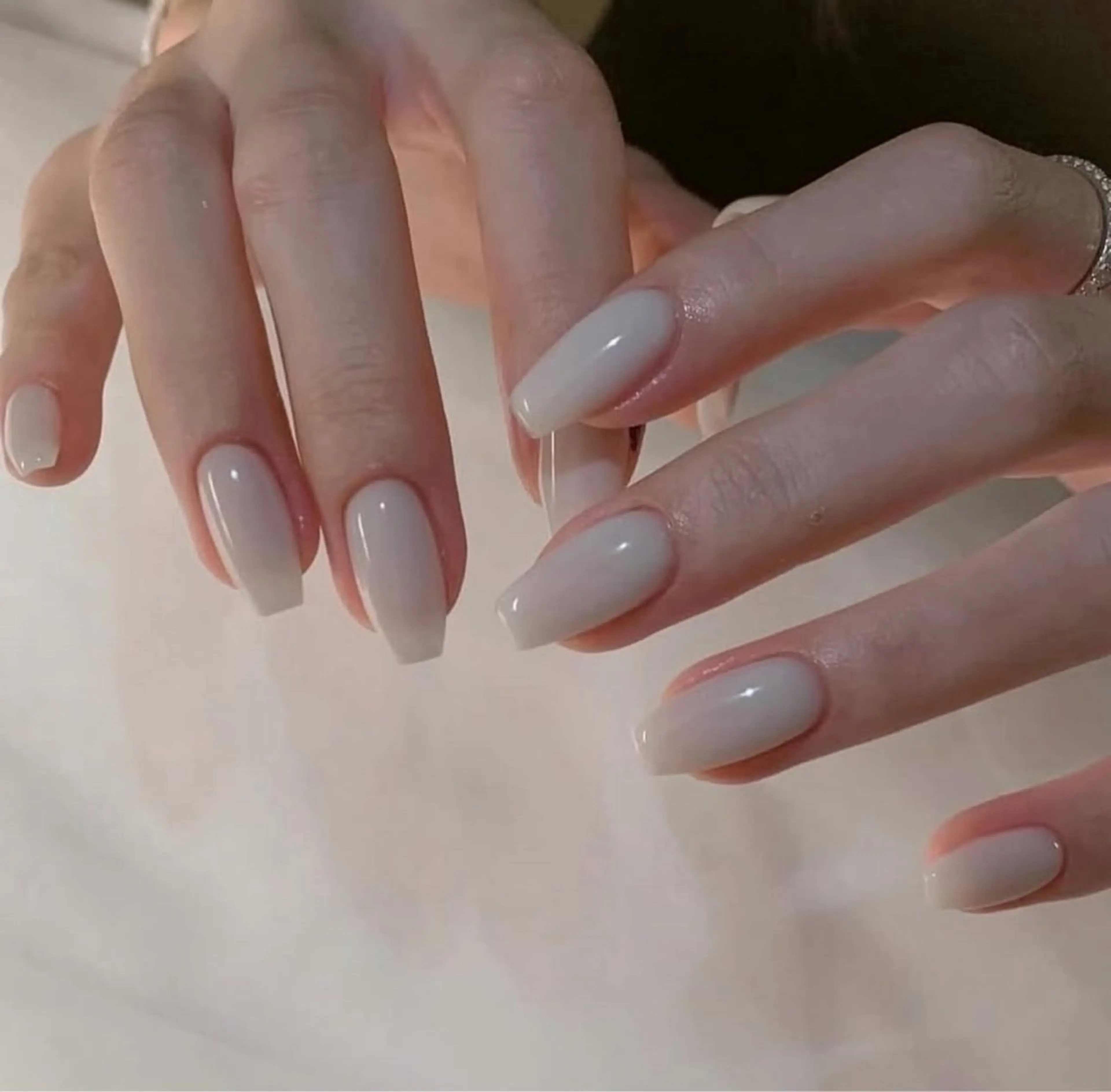 ネイル ワンカラーネイル チョウ Rachaelのネイルデザイン