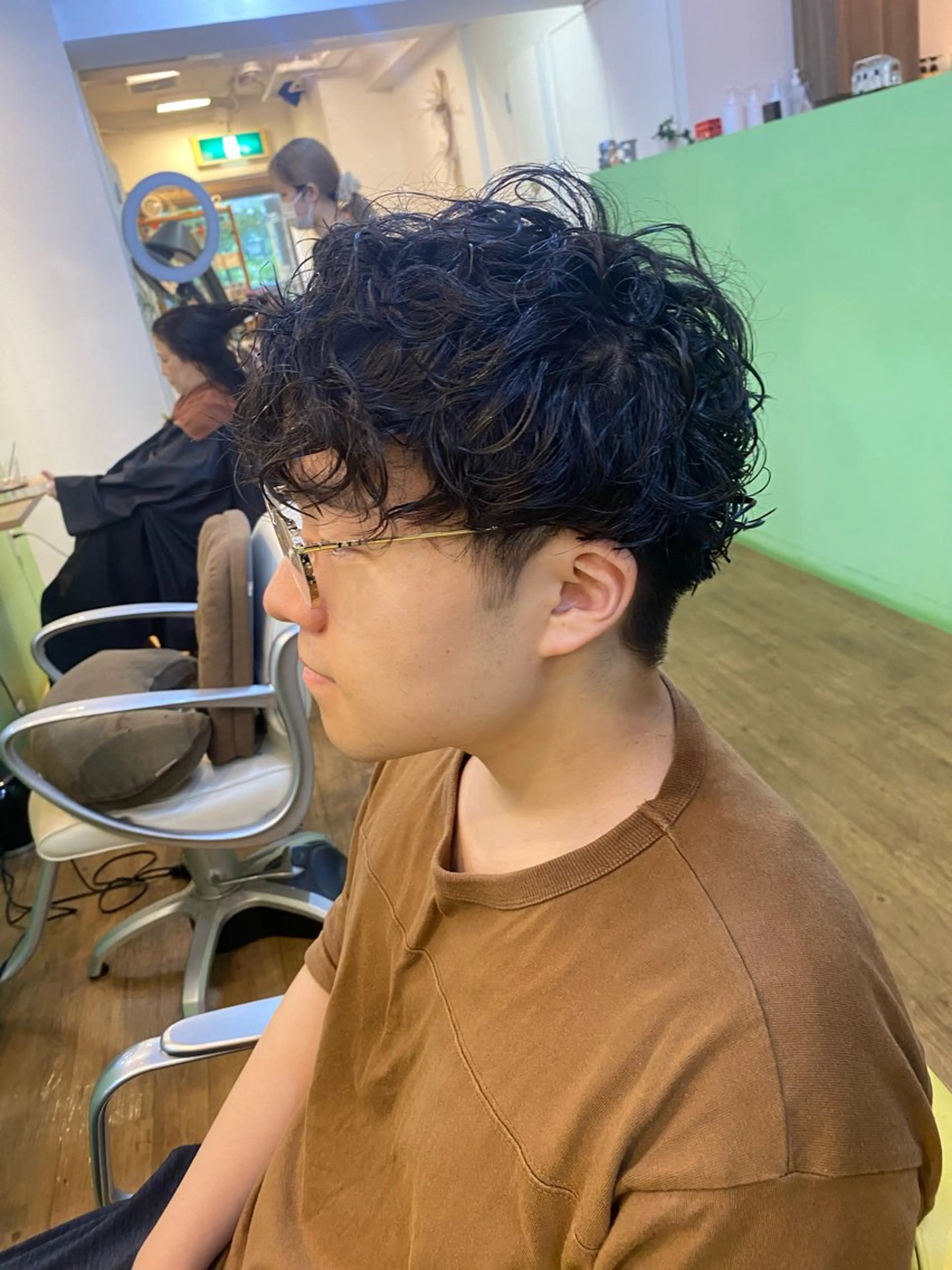 パーマ ヘアアレンジ メンズ カット パーマ メンズ特化 エシカル　松原大将のヘアスタイル