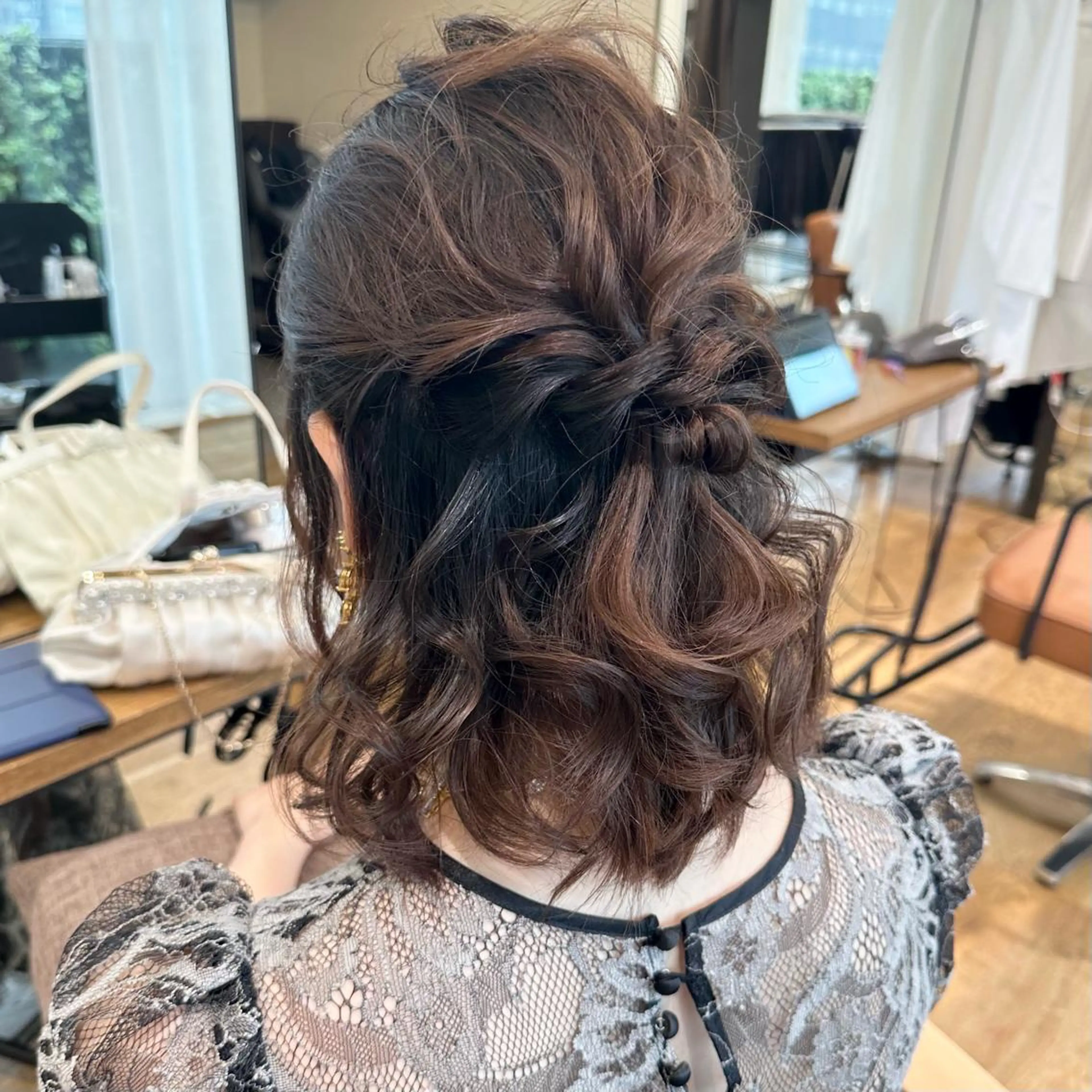 ショート カラー パーマ ヘアアレンジ メンズ キッズ ネイル マツエク・マツパ アイブロウ 顔周りcut/ 艶ワンカラー♥ちさきのヘアスタイル