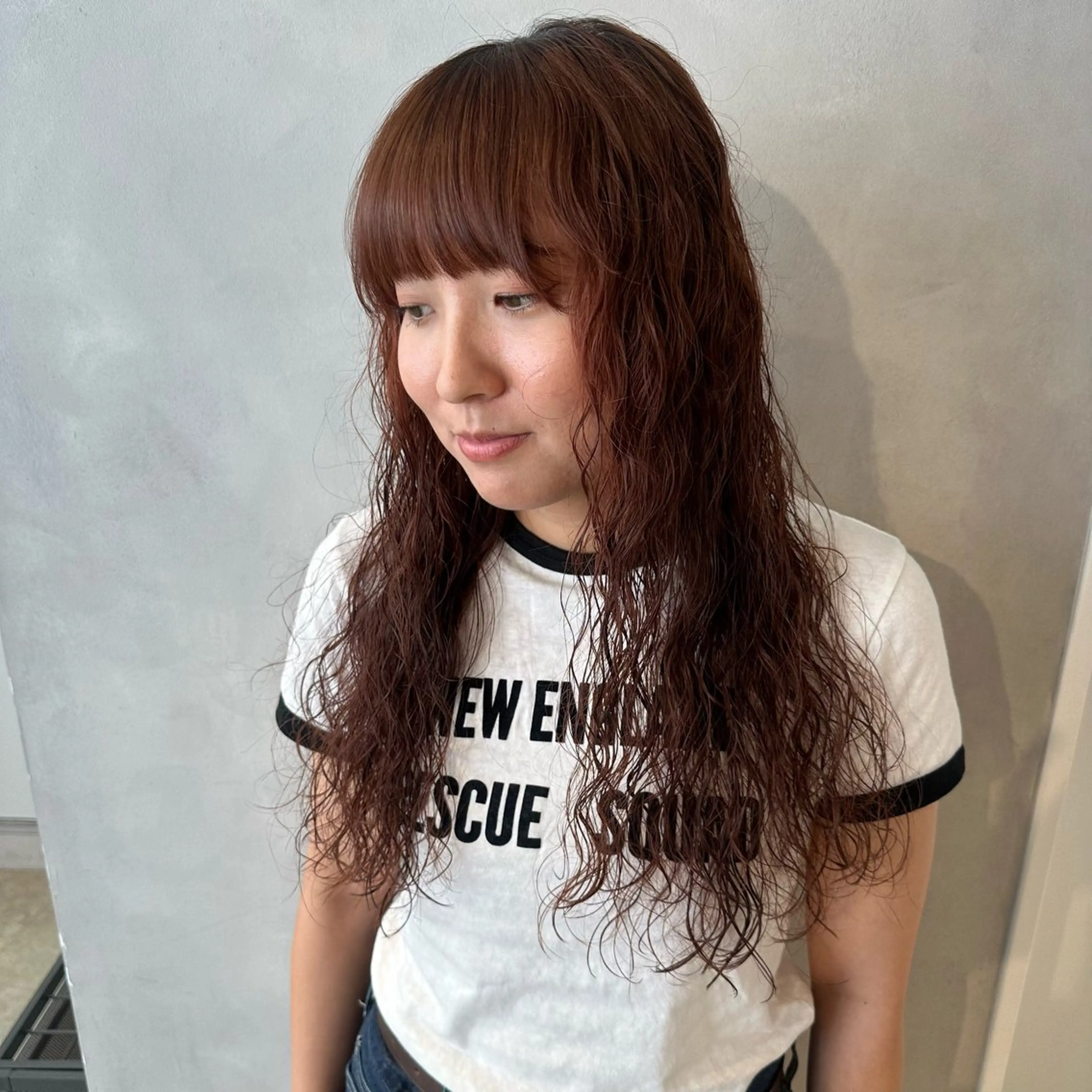 パーマ カット パーマ トリートメント デザインカラー/パー マ🦖外岡咲希🦖のヘアスタイル