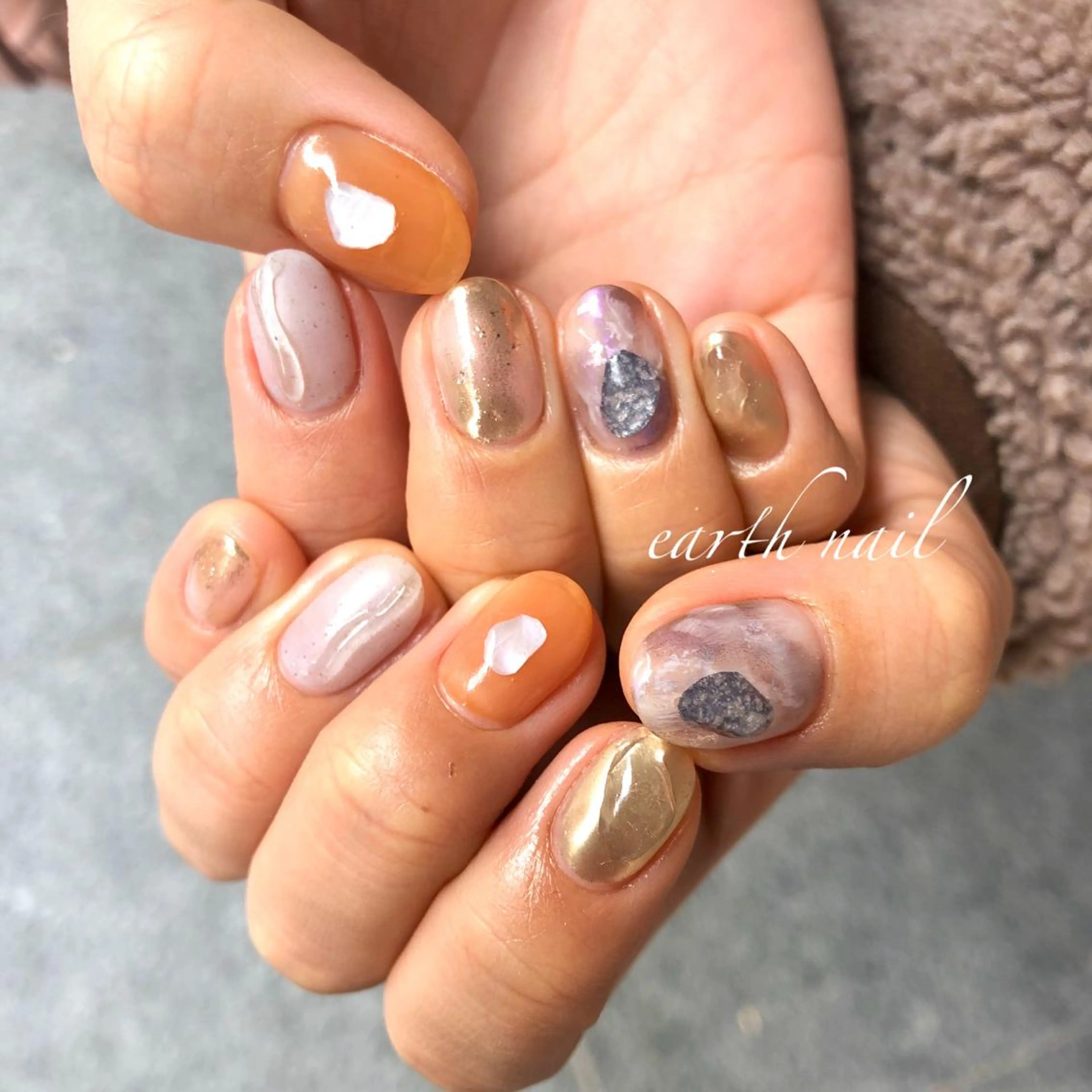 ネイル ハンドネイル 🧁🥕 asukaのネイルデザイン