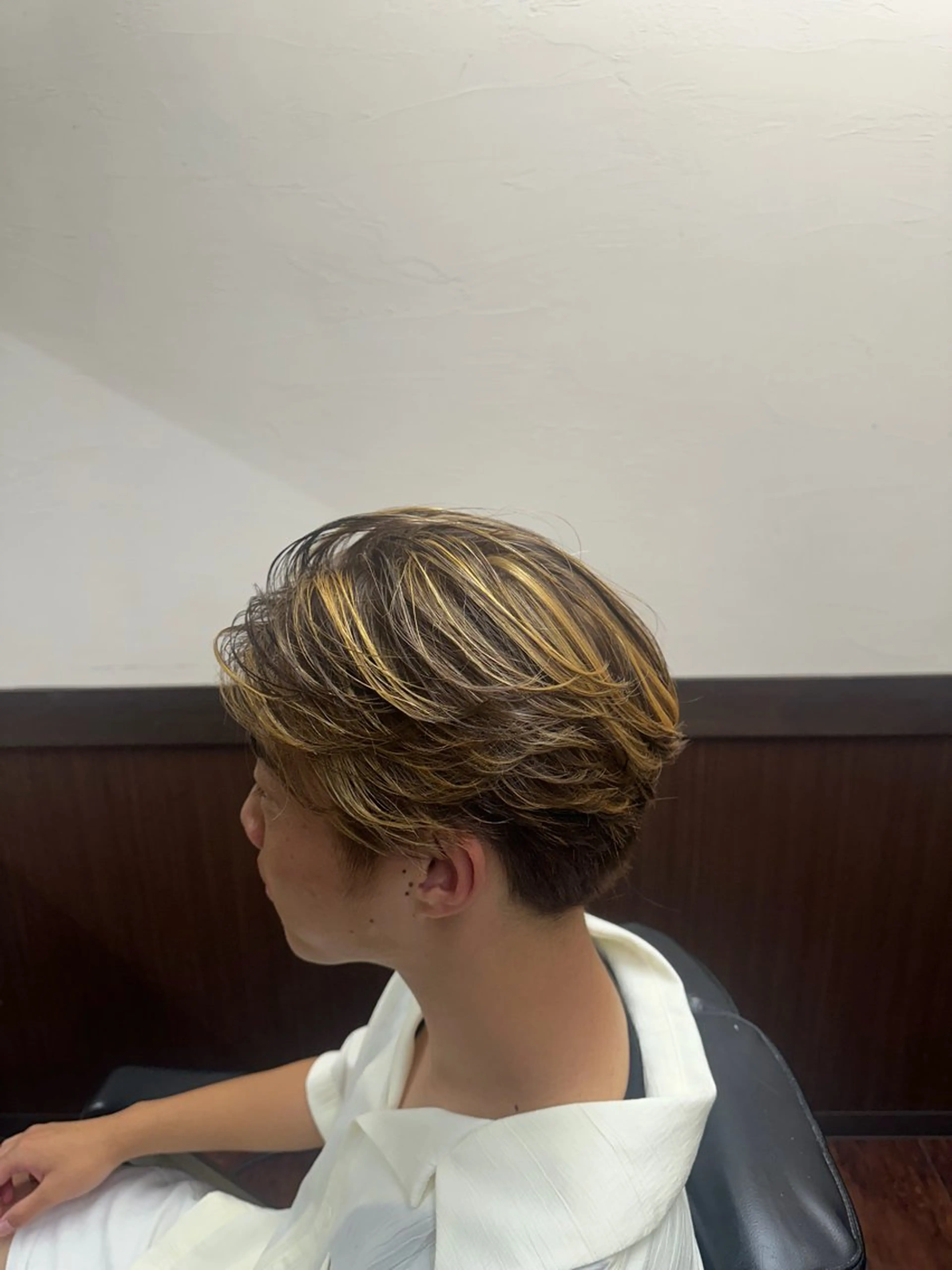 メンズハイライト　メッシュの写真