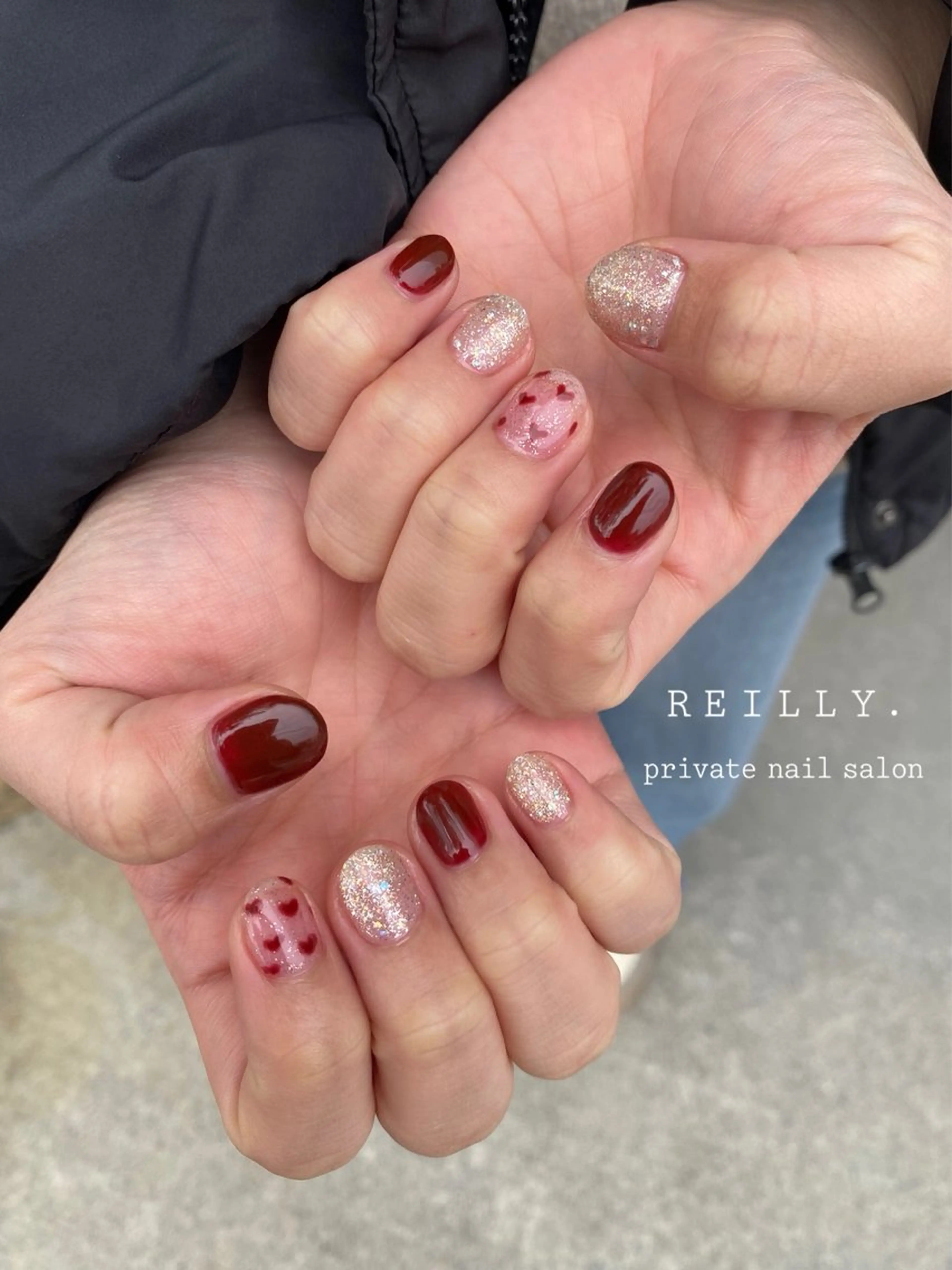 ネイル フラッシュネイル ジェルネイル グラデーション ラメ(グリッター) ラメグラデーション REILLY.　private nail salon所属・Marina 《REILLY.》のネイルデザイン