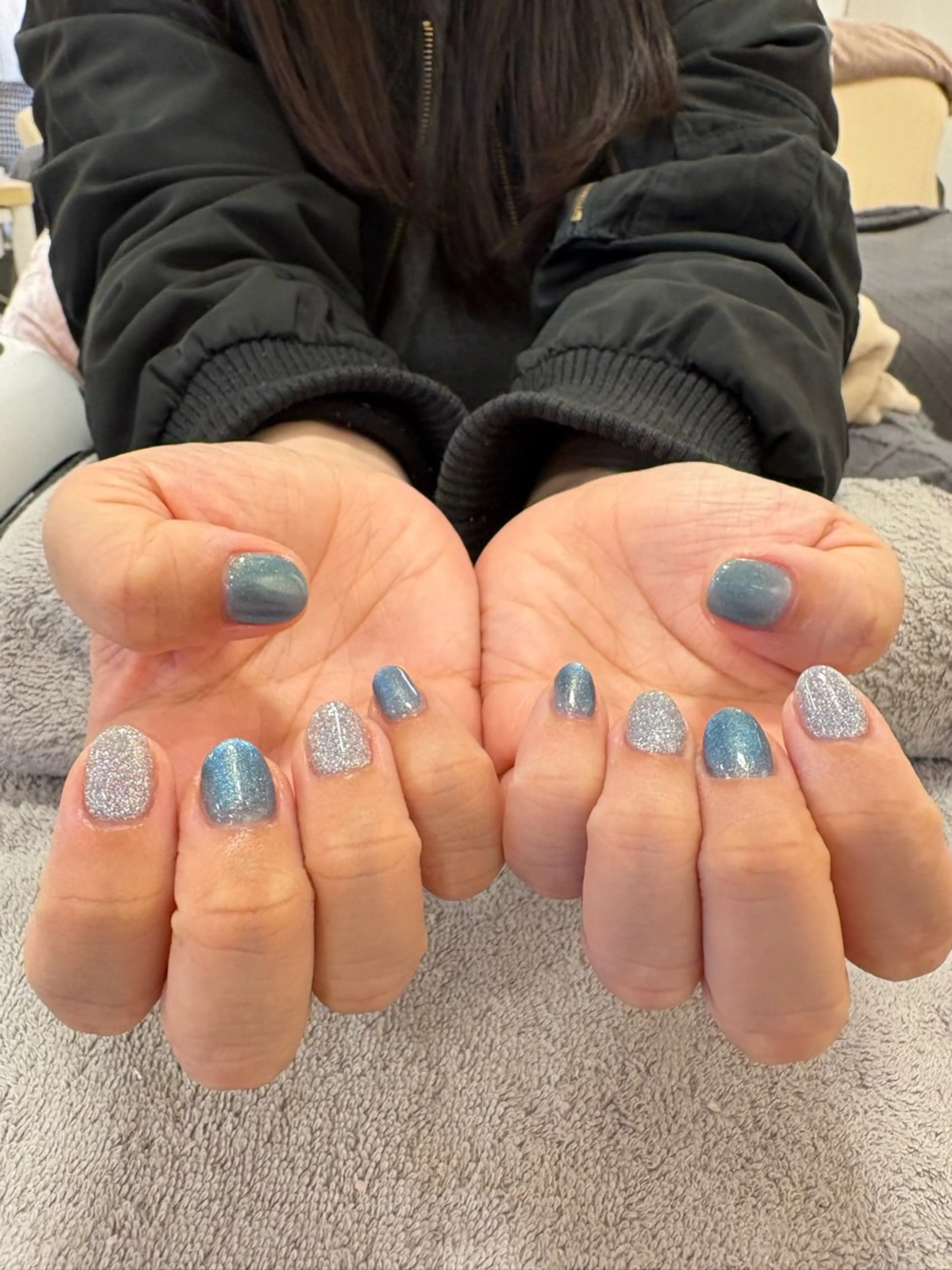 ネイル フラッシュネイル キラキラネイル マグネットネイル TRU Hinaのネイルデザイン