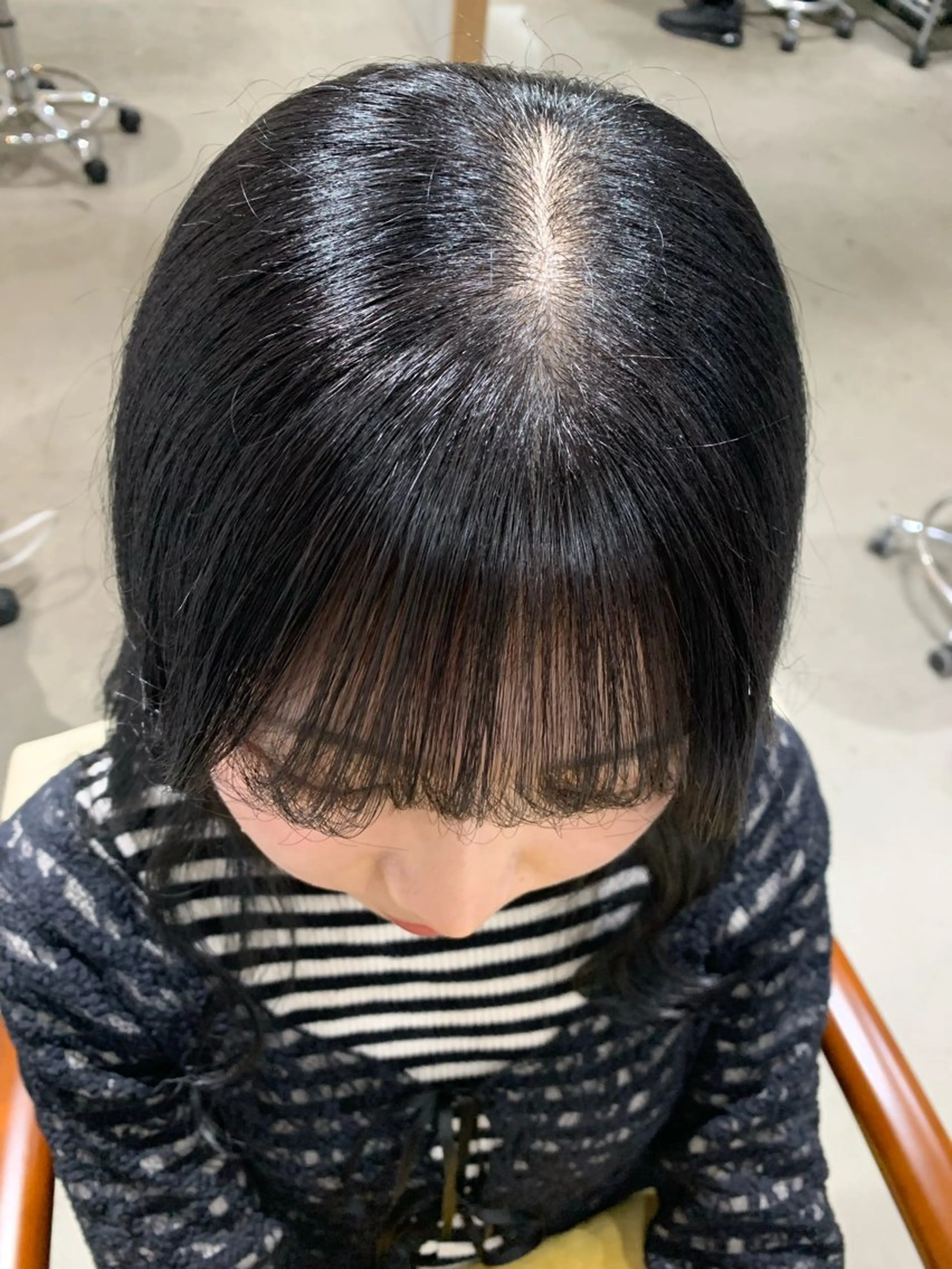 セミロング 縮毛矯正 福永 ちひろのヘアスタイル