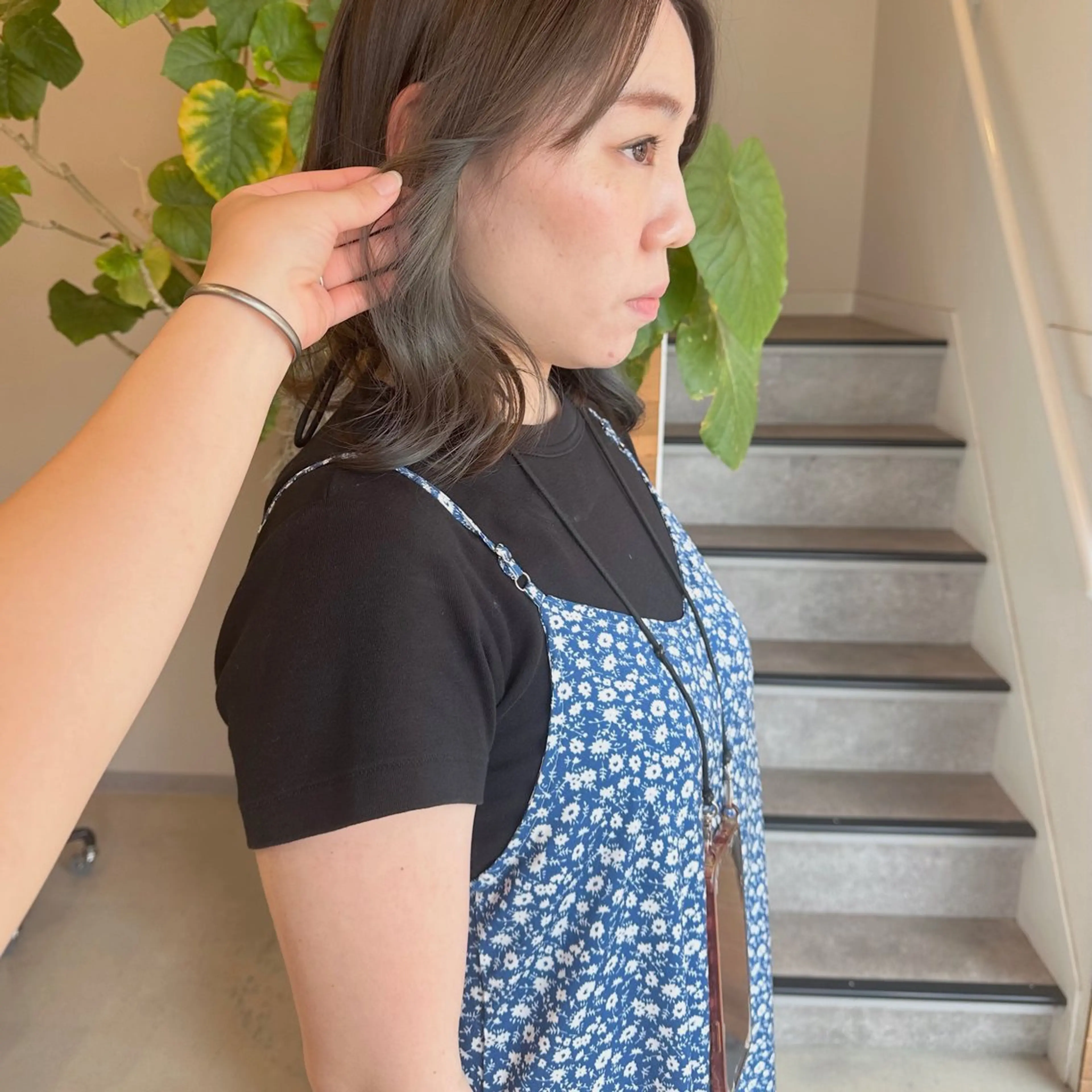 ミディアム カラー お洒落パーマ/ 艶カラー/michiのヘアスタイル