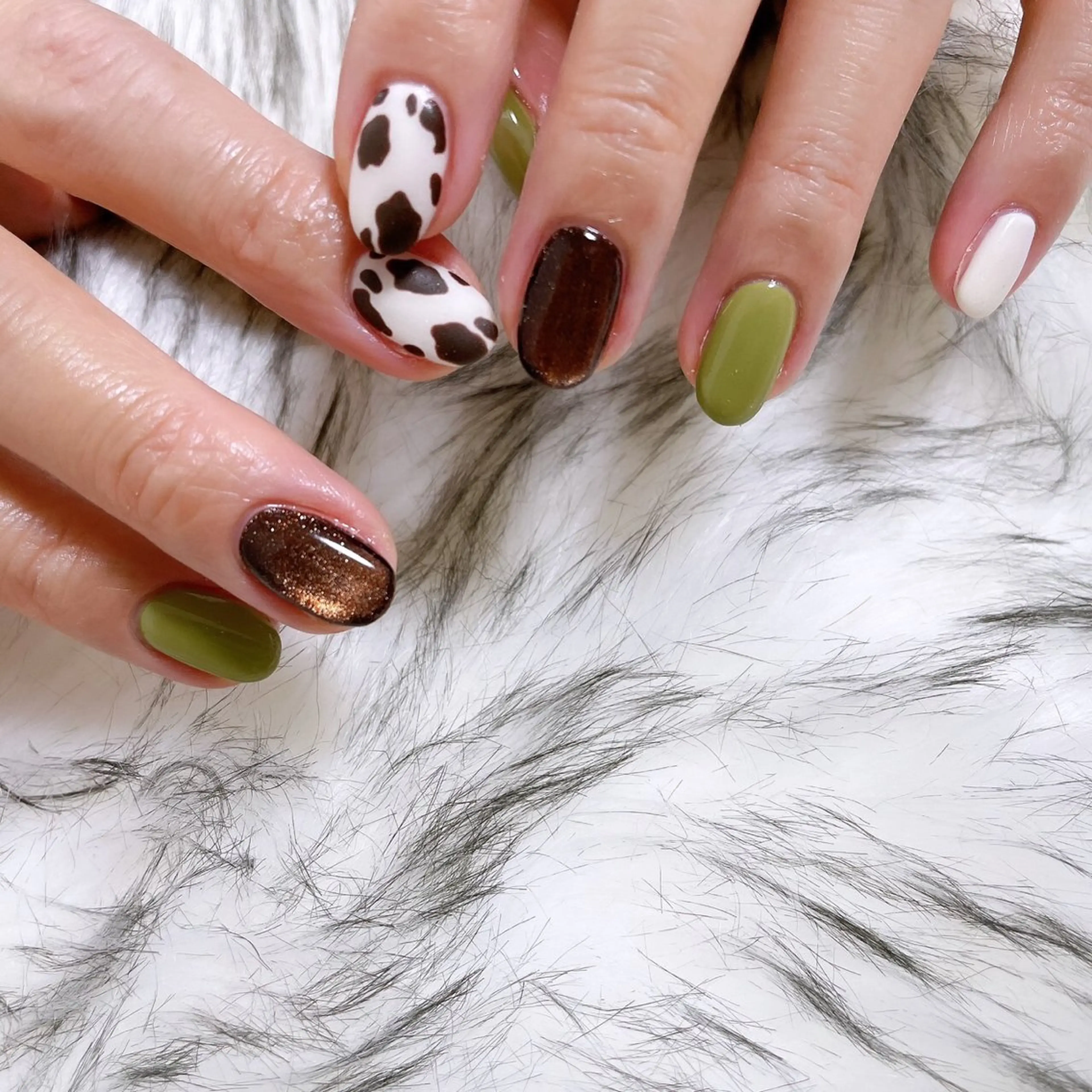 ネイル オーロラネイル フットネイル フレンチネイル ジェルネイル 韓国ネイル ハンドネイル Mogu nail 二子玉川のネイルデザイン