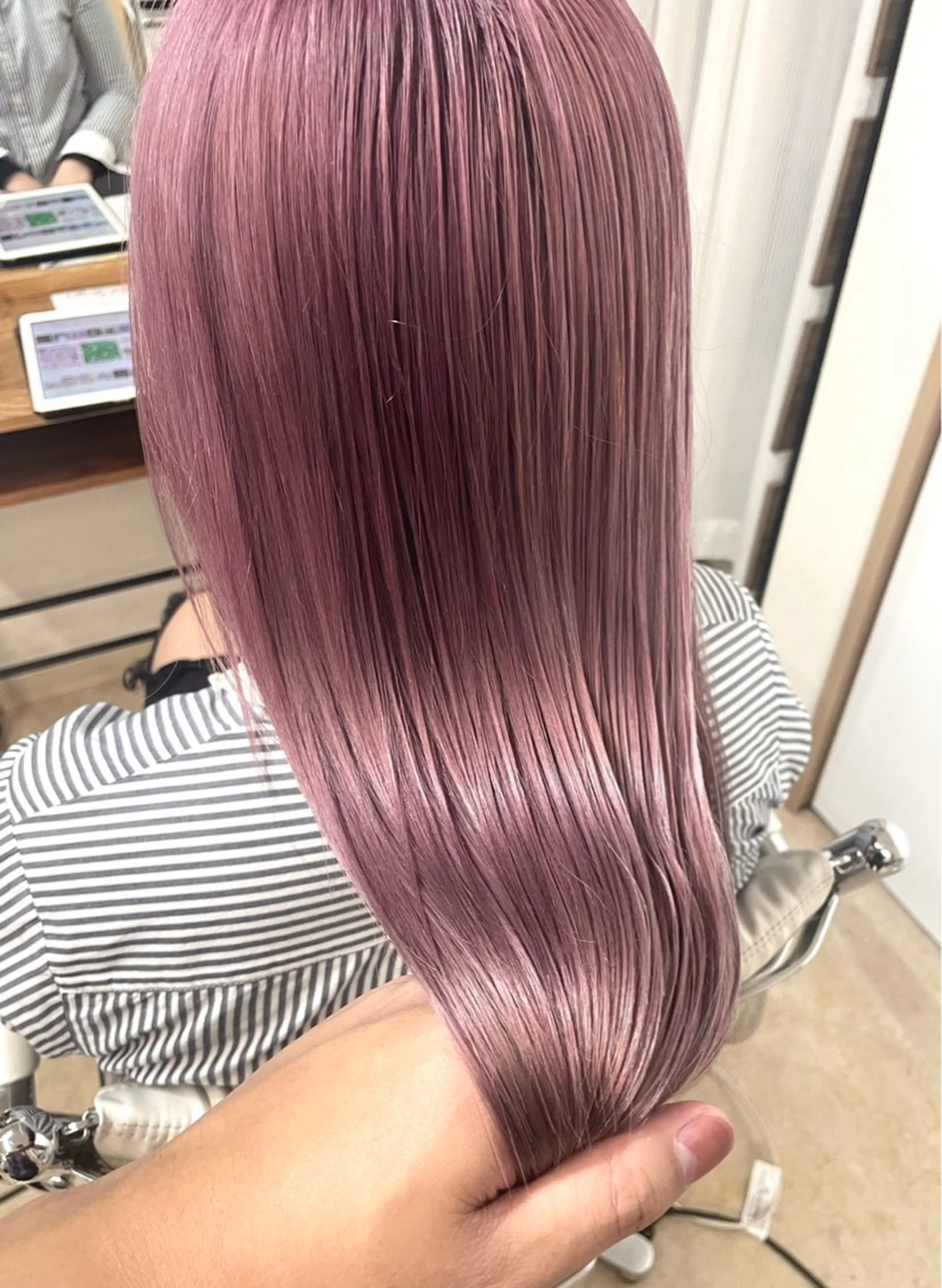 ロング カラー ヘアカラー トリートメント ケアブリーチ /髪質 改善/古橋圭史郎のヘアスタイル