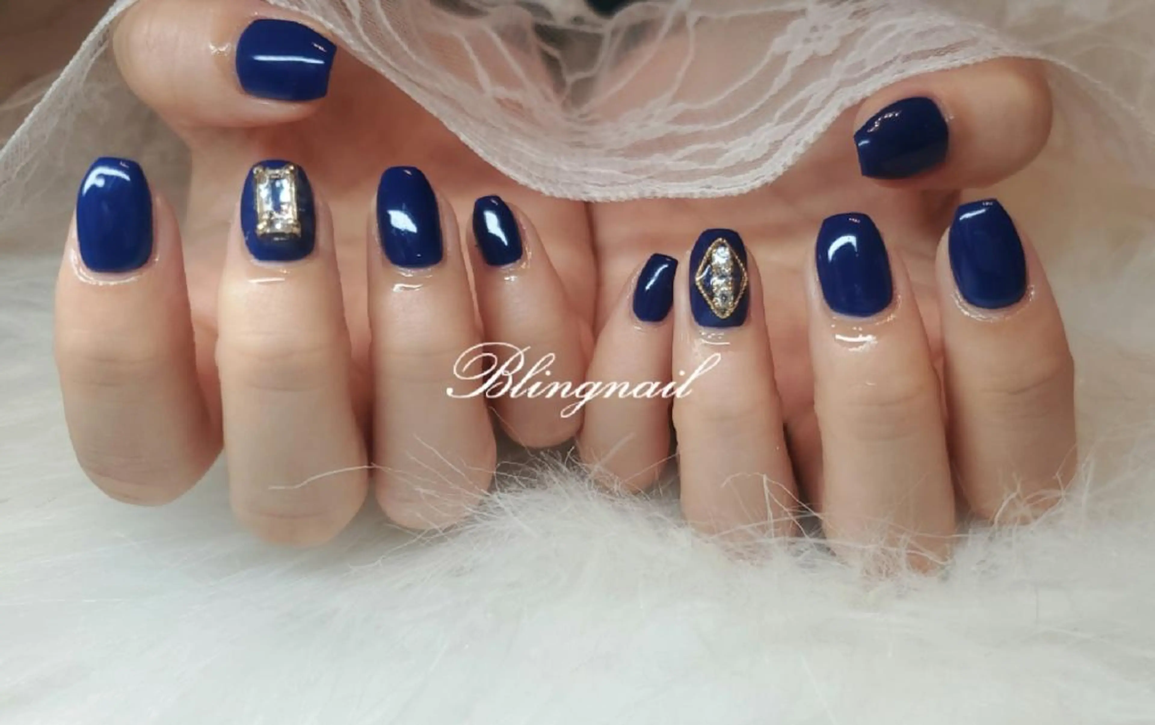 ネイル 23時まで❤︎韓国、 ワンホンネイルのネイルデザイン