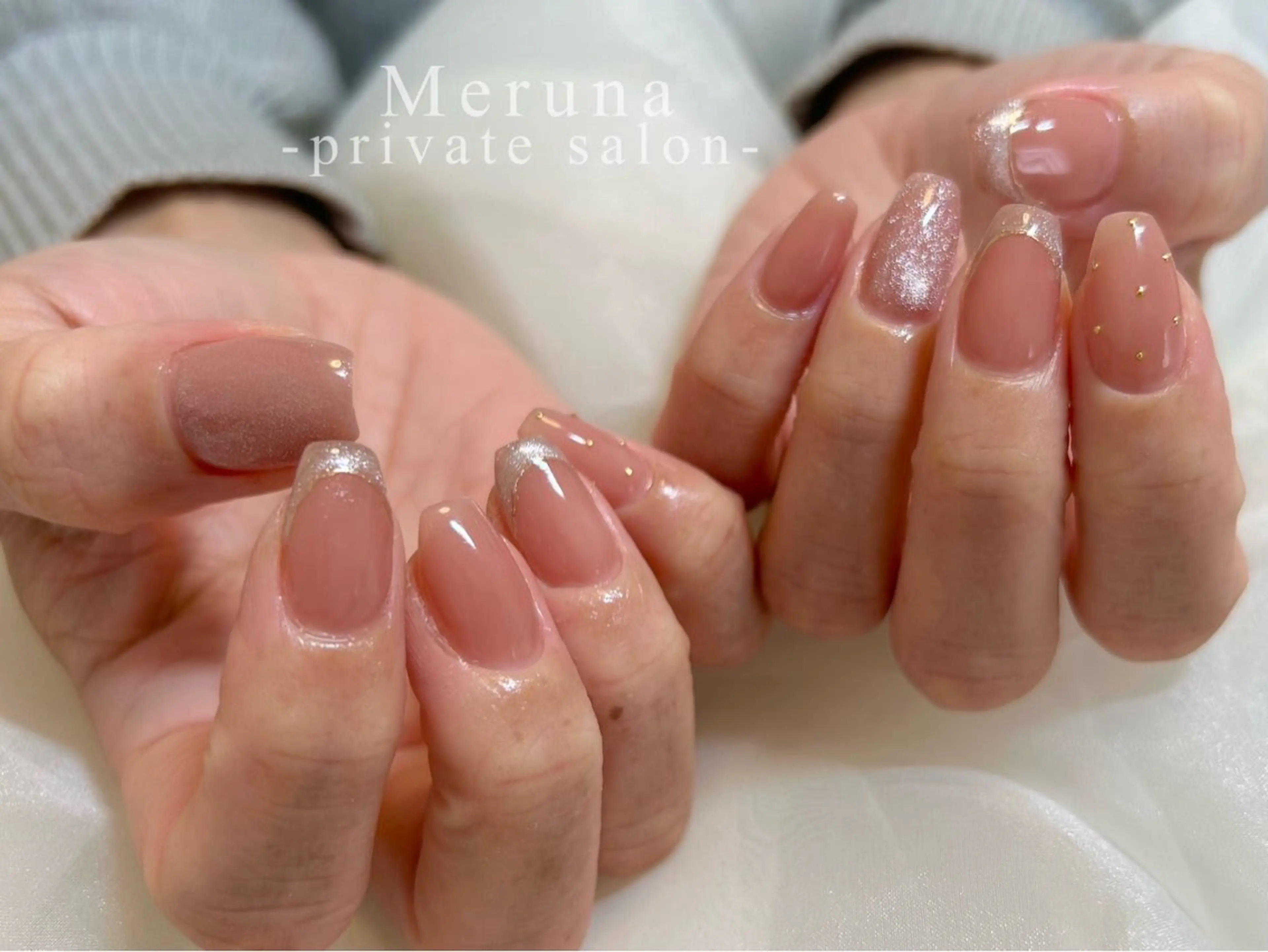 ネイル オフィスネイル ハンドネイル Meruna .ﾒﾙｰﾅ.のネイルデザイン