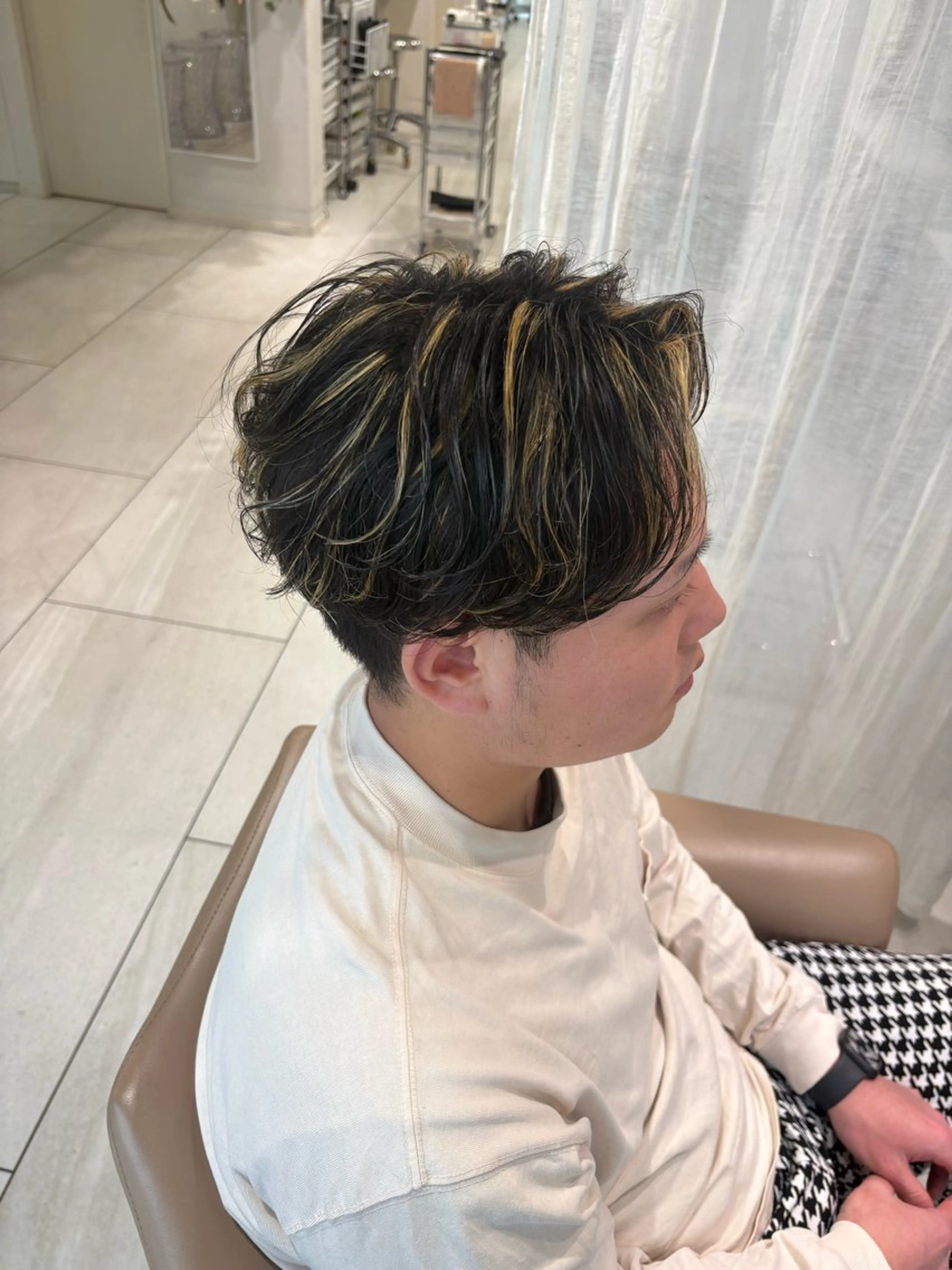 カラー メンズ ヘアカラー 【似合わせカット】 ／ おおの かい🫟のヘアスタイル