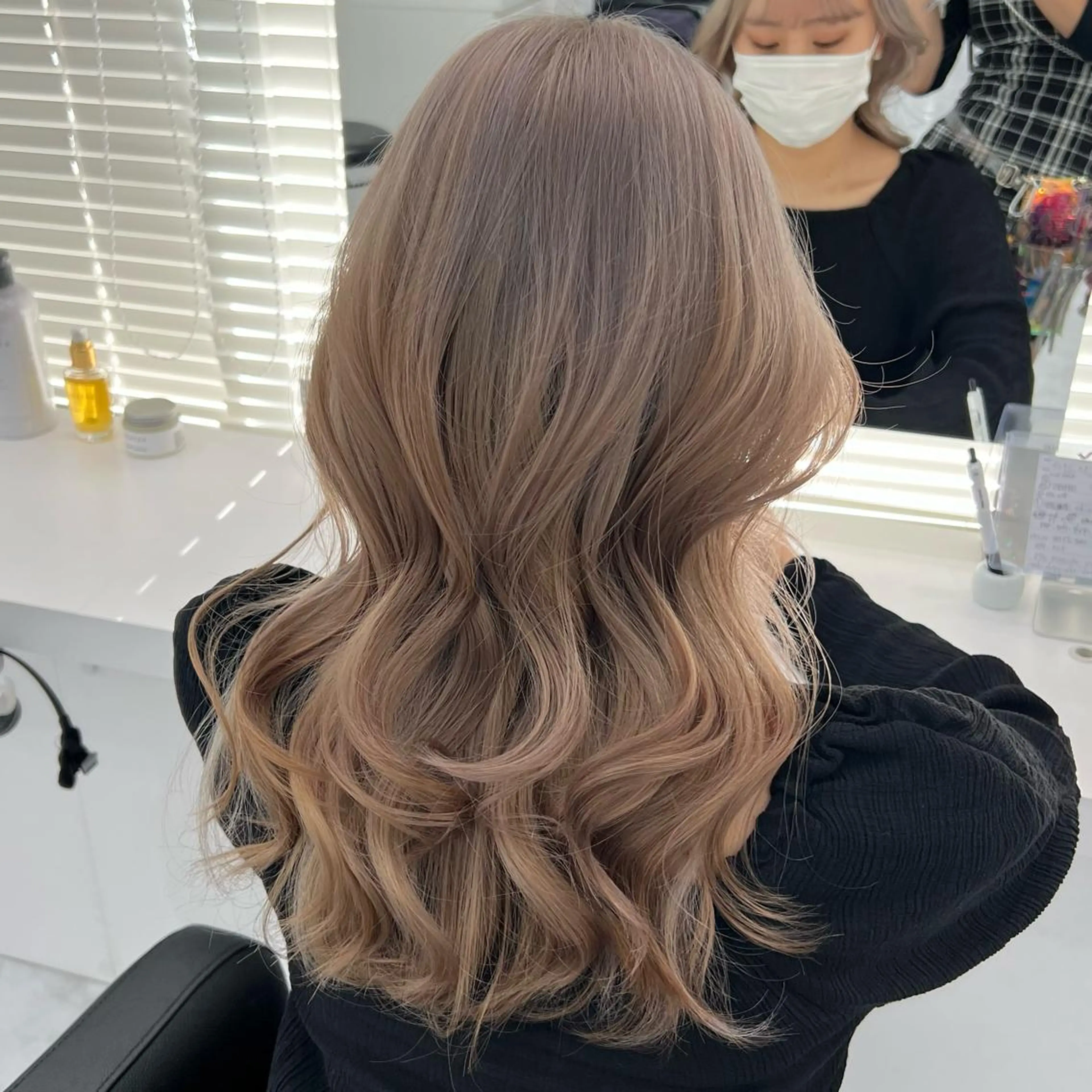 ロング ヘアカラー トリートメント ヘッドスパ ヘアセット まつパ/ケア ブリーチ/sEnAのヘアスタイル