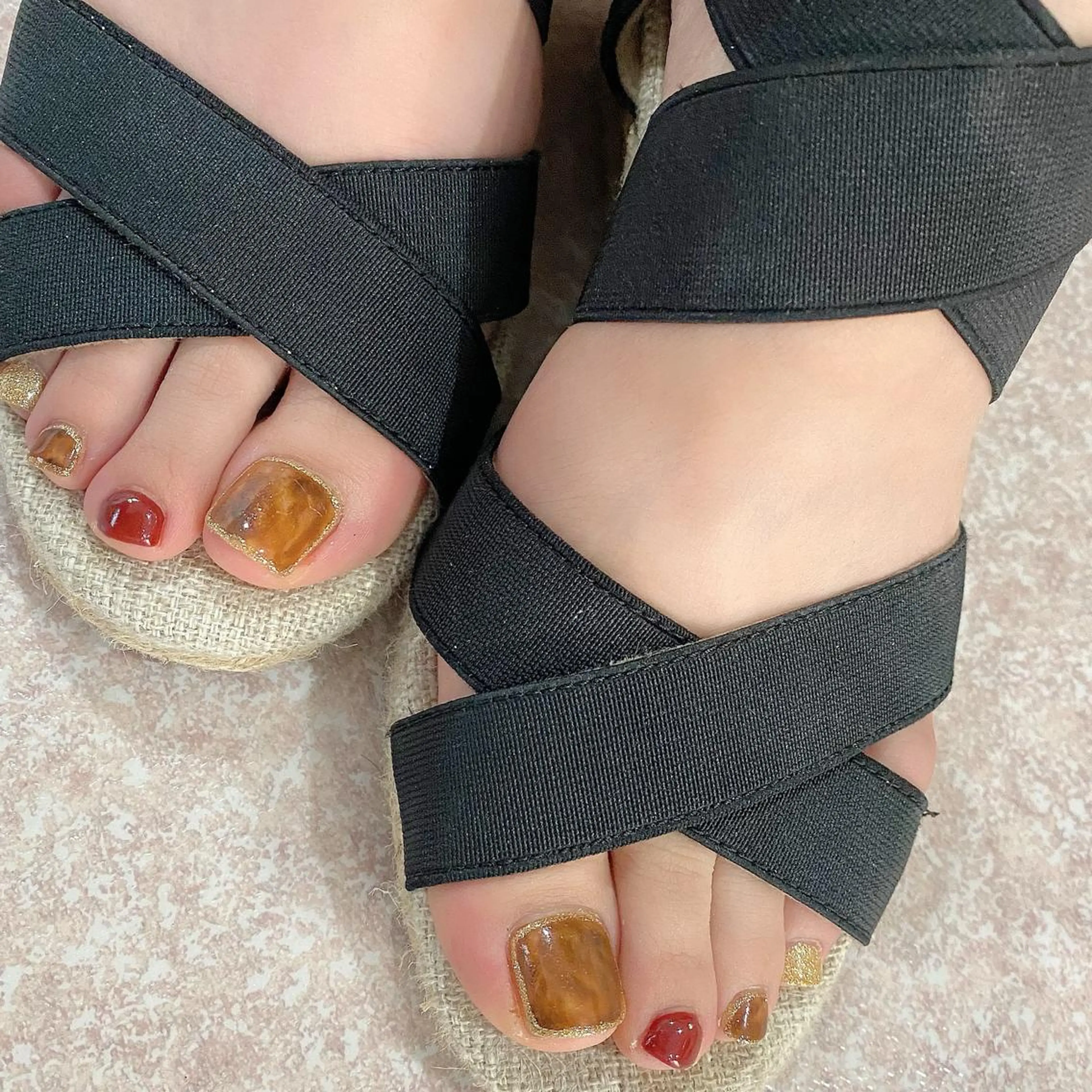 メンズ キッズ ネイル マツエク・マツパ べっ甲ネイル ジェルネイル パラジェル Salon Ｋのネイルデザイン