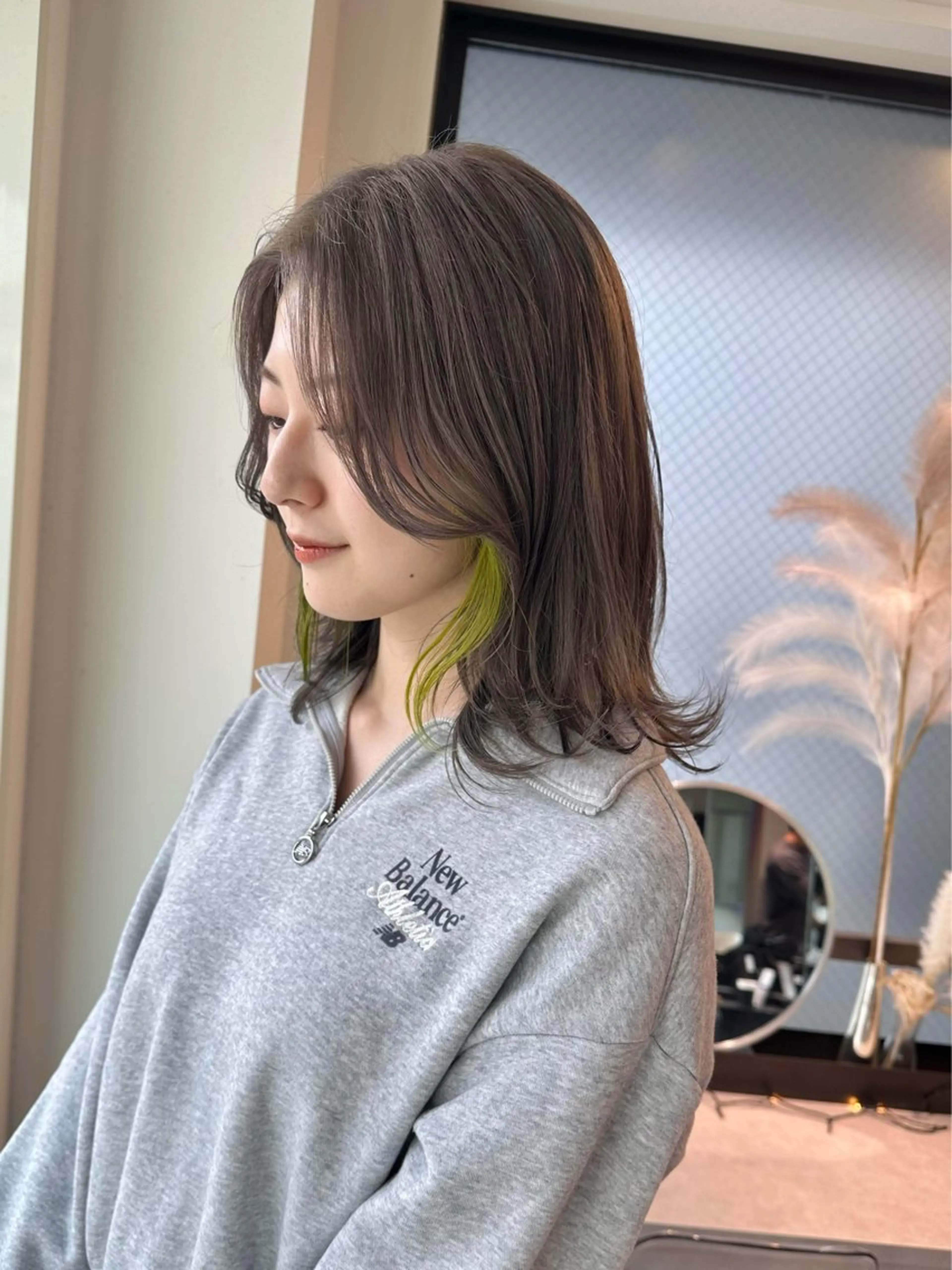 ロング カラー ブリーチ ダブルカラー イヤリングカラー GO TODAY SHARE SALON 原宿本店所属・ブリーチ/ハイトーン 艶カラー/ユリナのヘアスタイル