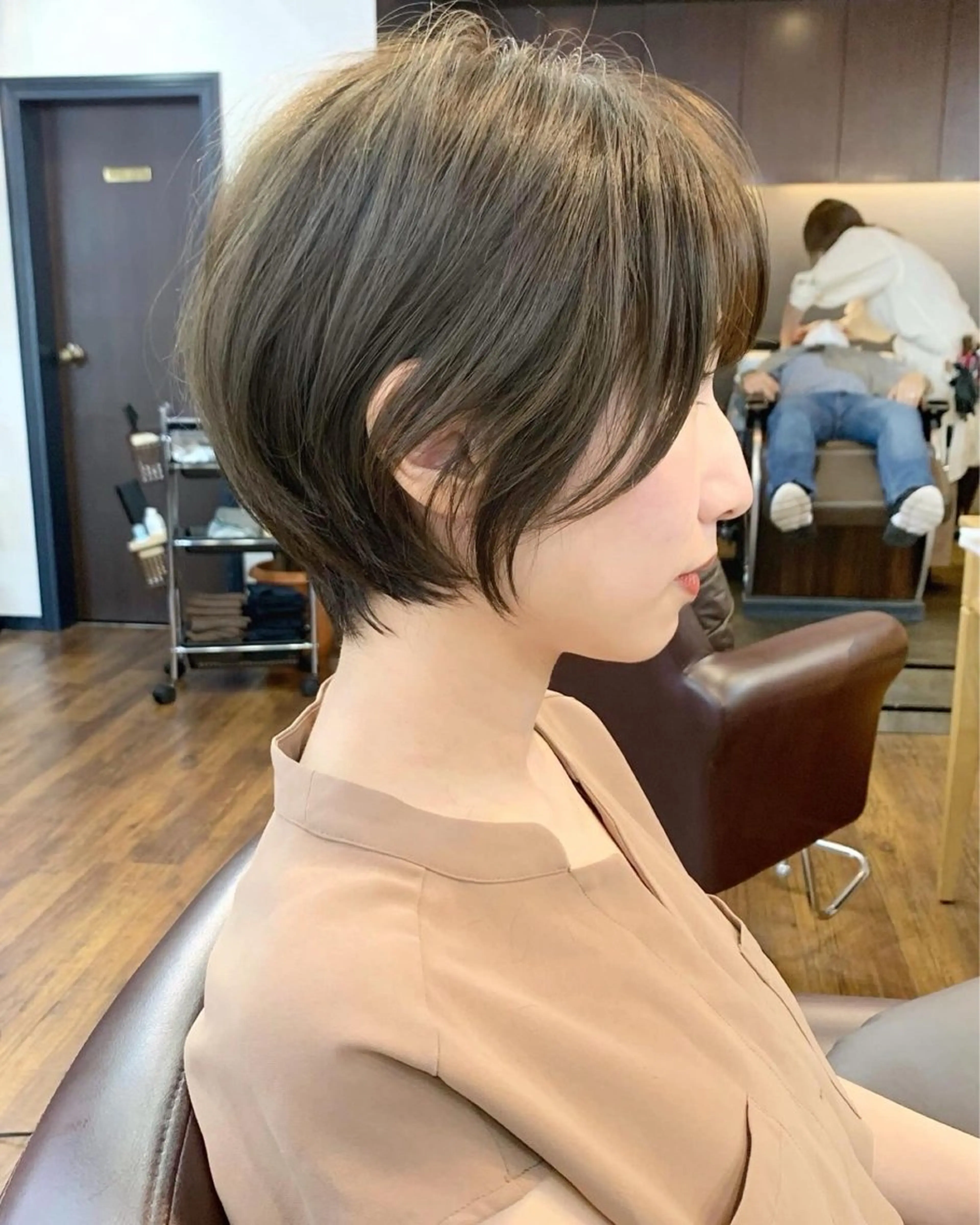 ショート カット 縮毛矯正/ショート/ レイヤー/畑中正敏のヘアスタイル