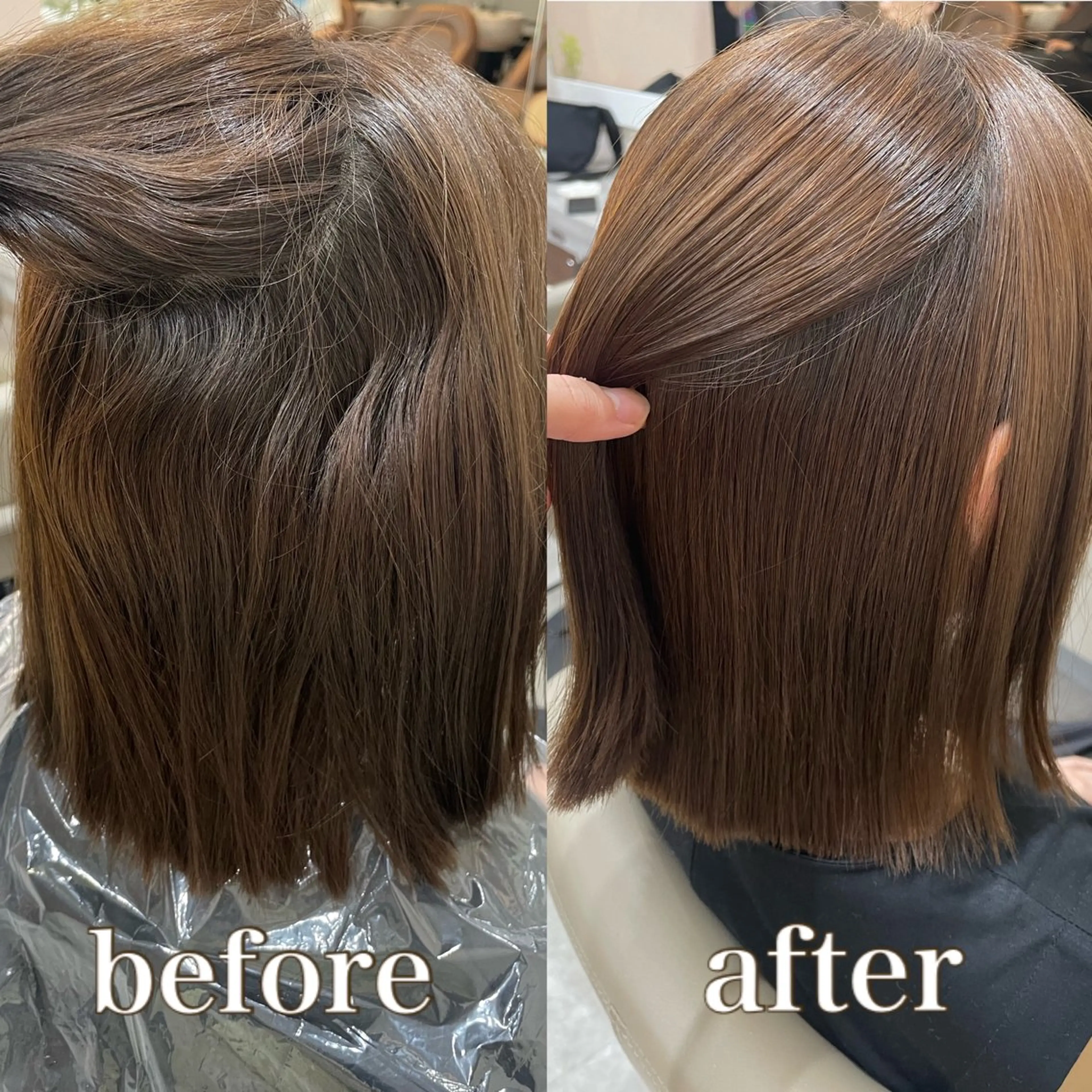 【当日予約可能】くせが気になる貴方へ縮毛矯正/コスメストレート✨+髪質改善トリートメントの写真