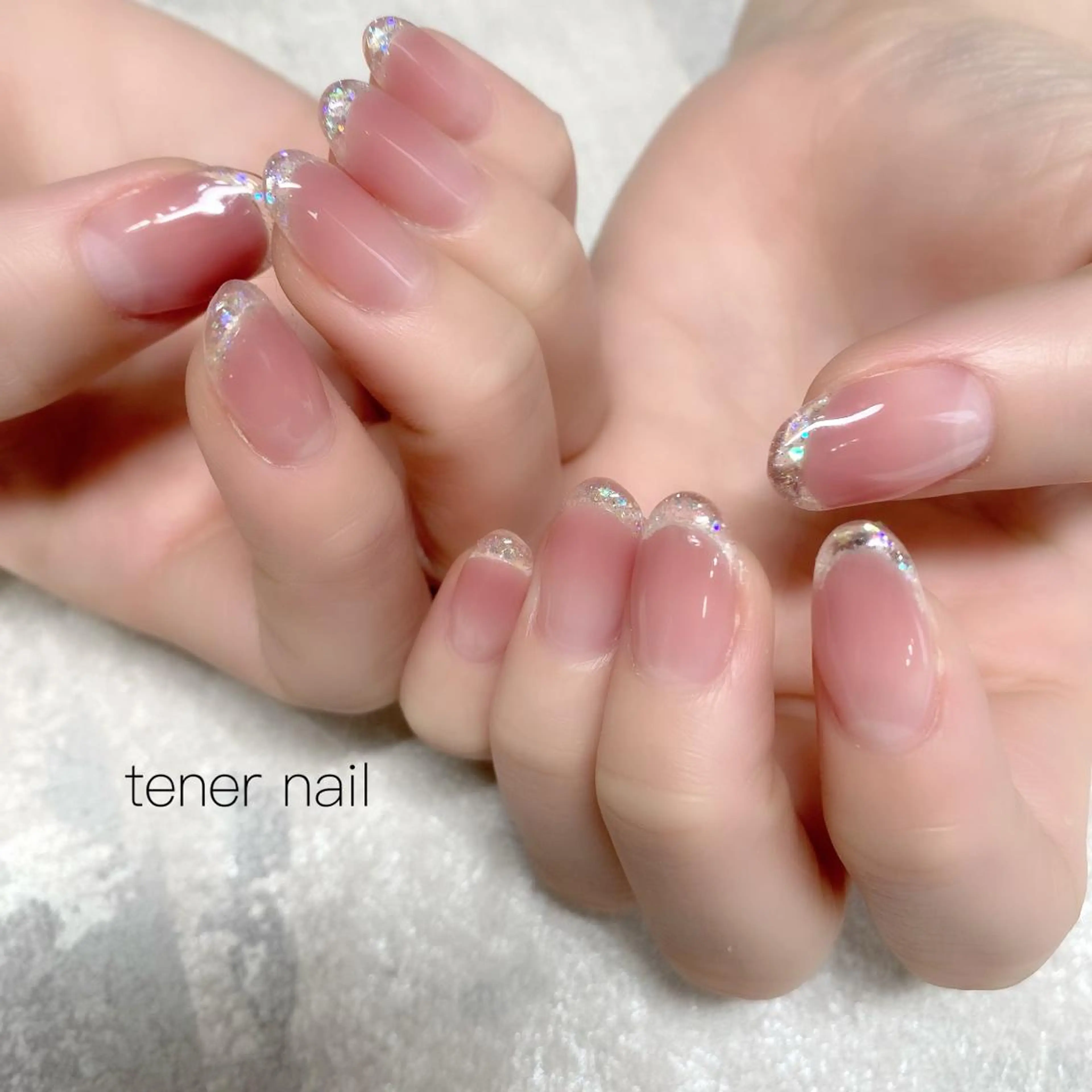 ネイル クリアネイル フレンチネイル グラデーション tener  nail  テネルネイル所属・テネルネイル tener nailのネイルデザイン