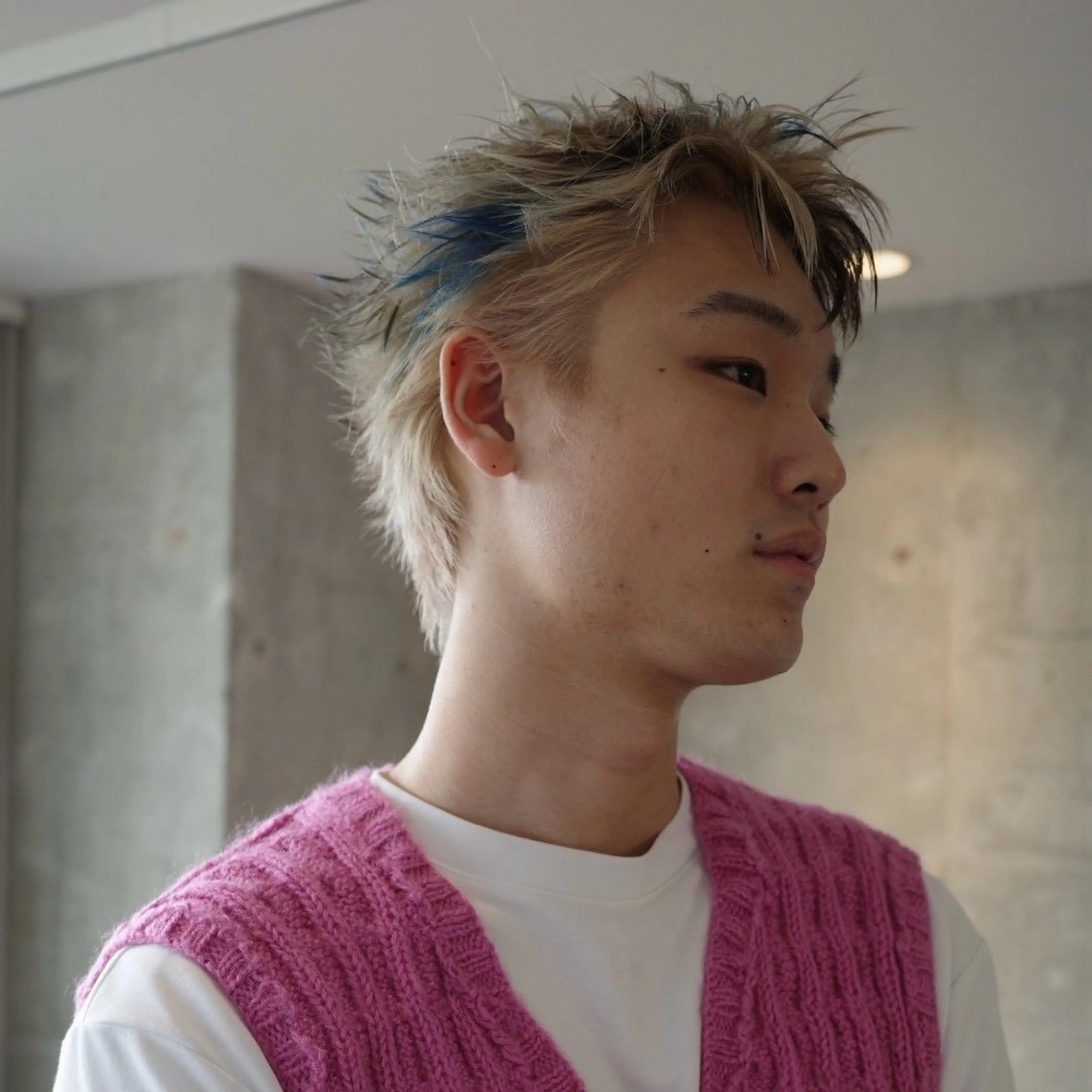 カラー メンズ カット ヘアカラー あずまりんの/メンズ ブリーチ特化のヘアスタイル