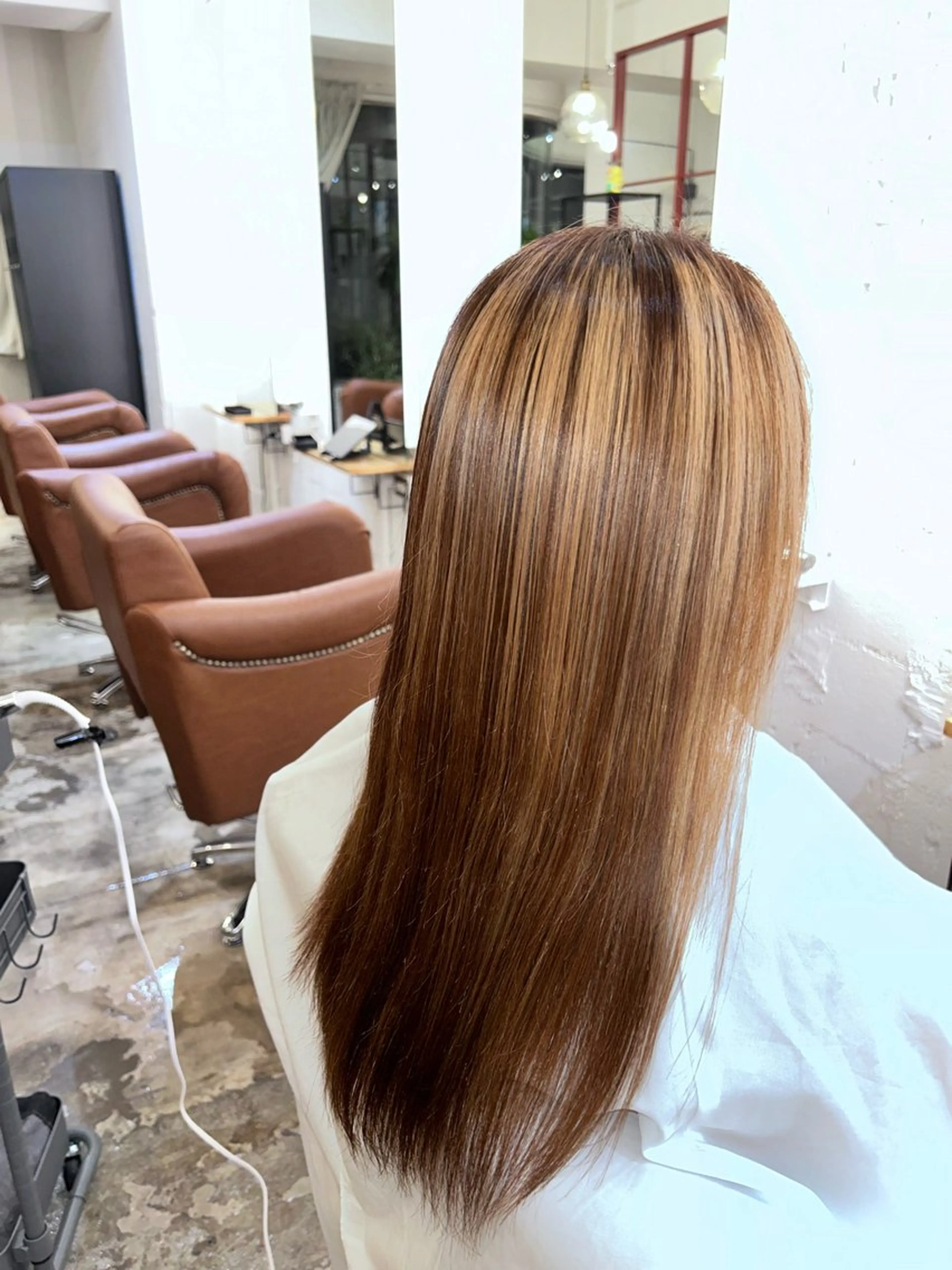 ロング AMBERGLEAM Hair&Cloth Yoga所属・Ryo☘縮毛矯正/ メンズ/ブリーチ/のヘアスタイル