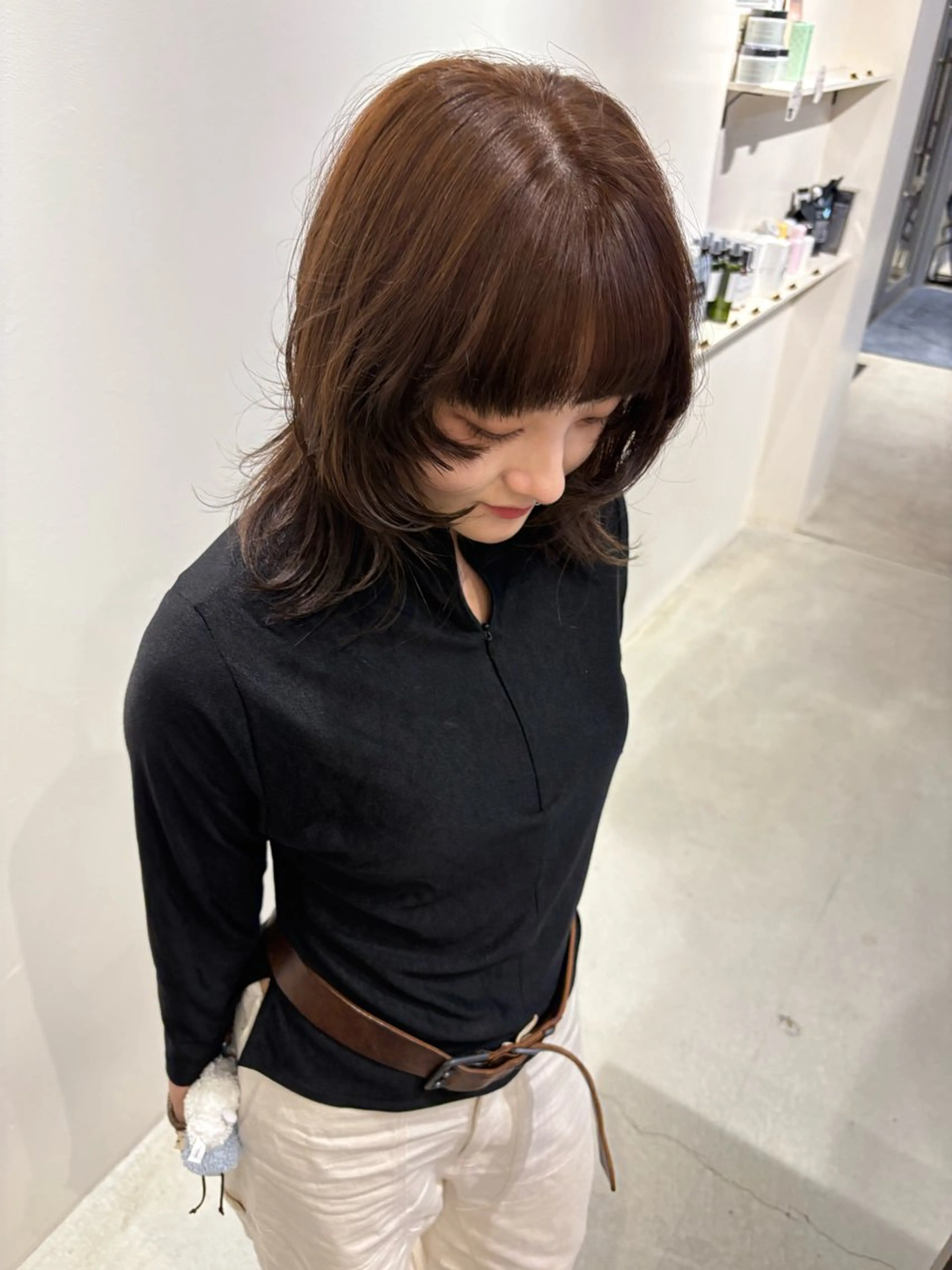 カラー ベージュカラー ブリーチ 透明感カラー ヘーゼル ブリーチなしカラー ヨシノ マナウのヘアスタイル