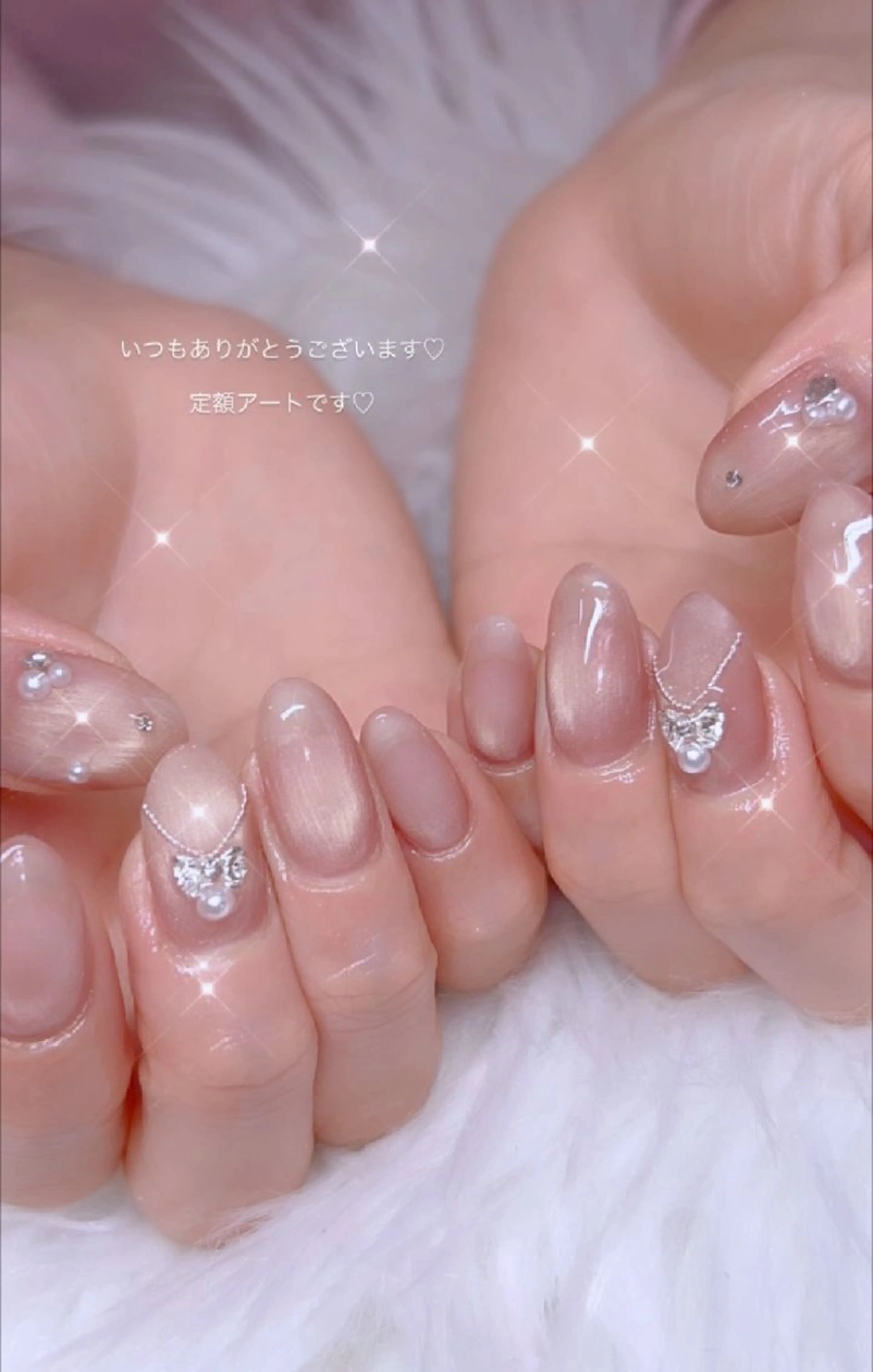 ネイル アートネイル 春ネイル ワンホンネイル ハンドネイル I LOVE ME  NAIL.｡.:*♡のネイルデザイン