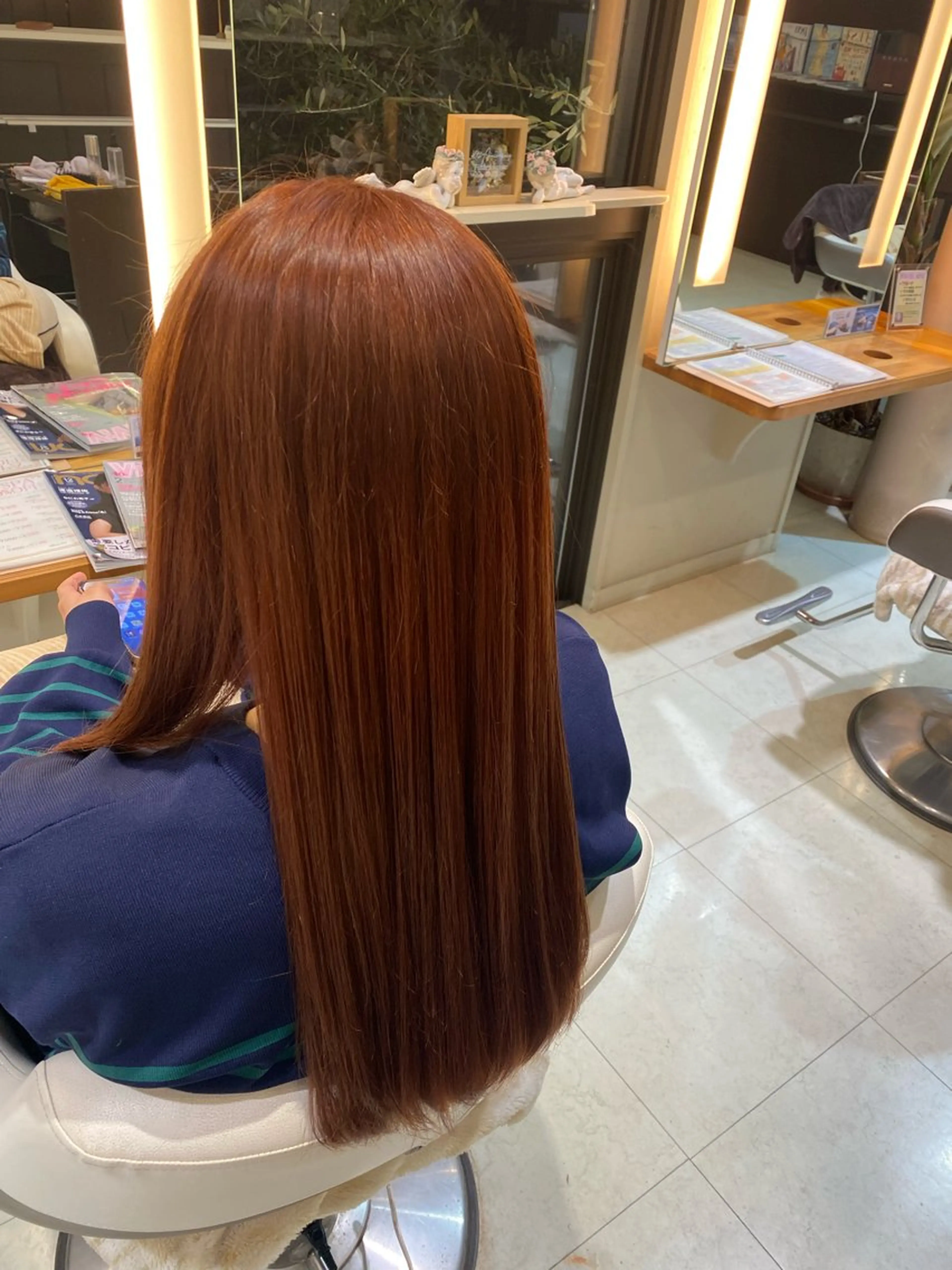 カラー ブリーチ オレンジ 五番街所属・美容室 五番街のヘアスタイル