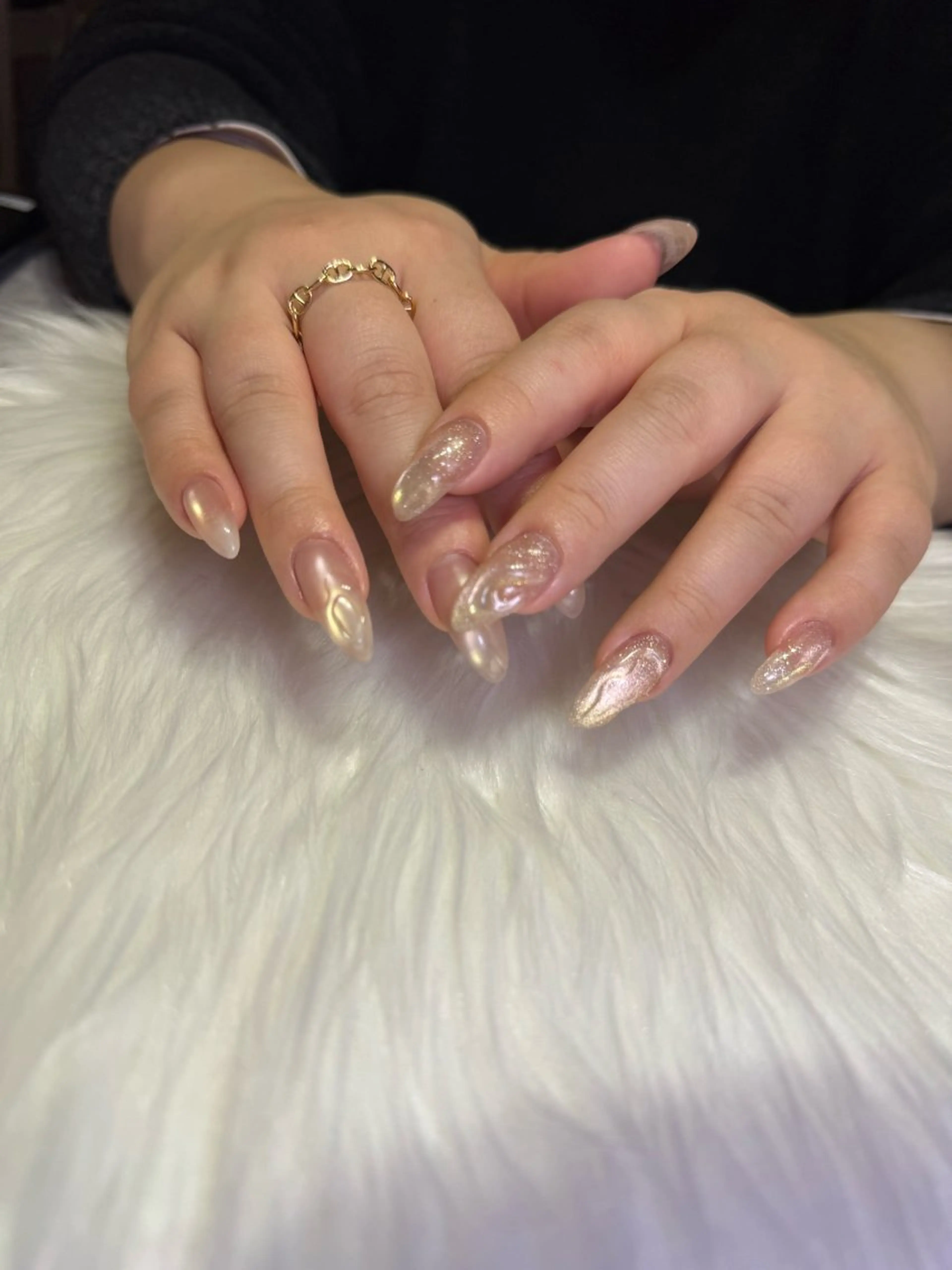 ネイル マグネットネイル ぷっくりネイル ハンドネイル Mnailsalon フィルイン対応サロンのネイルデザイン