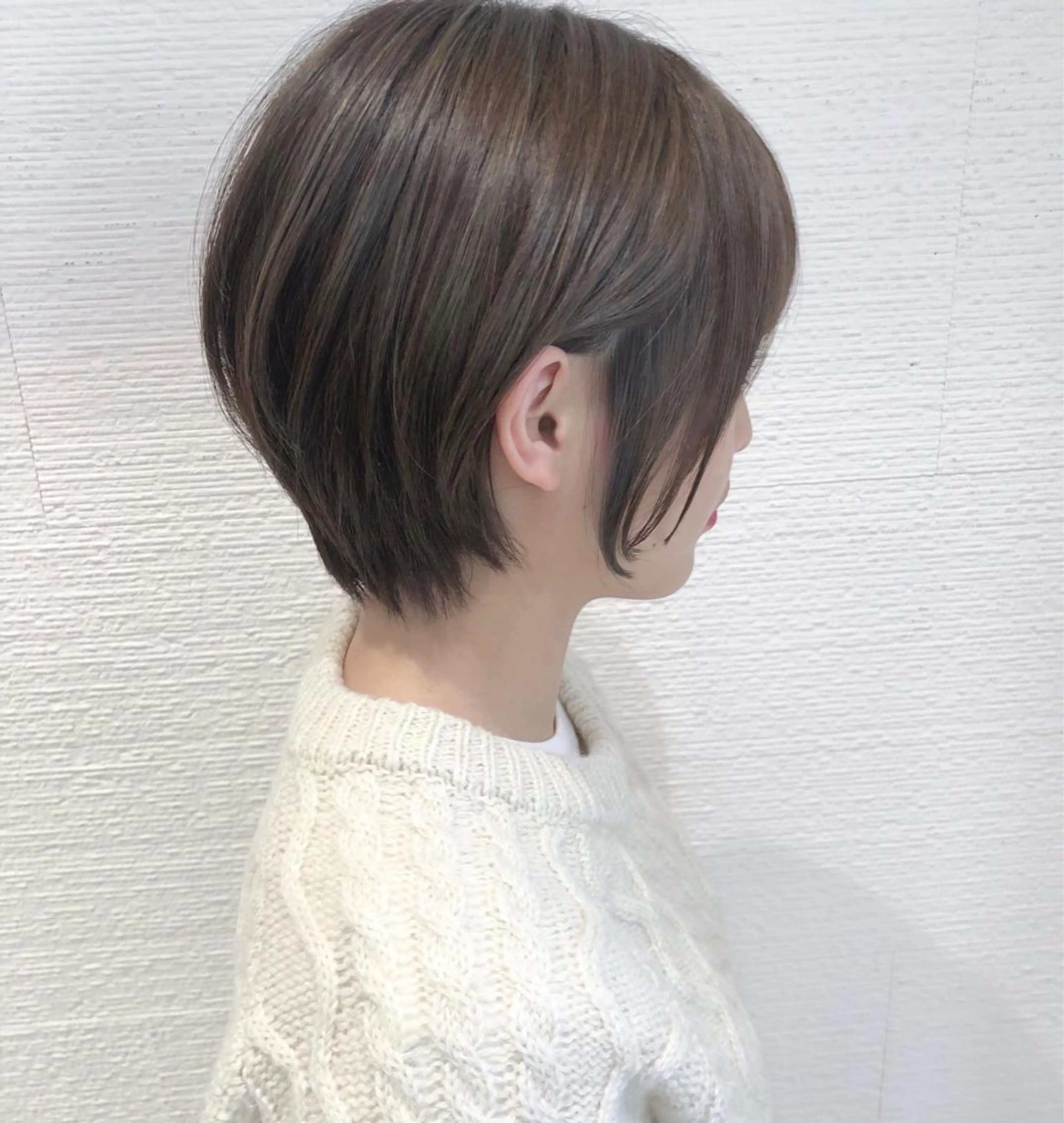 ショート カラー ショート/ボブ/ 白髪ぼかし/しんやのヘアスタイル