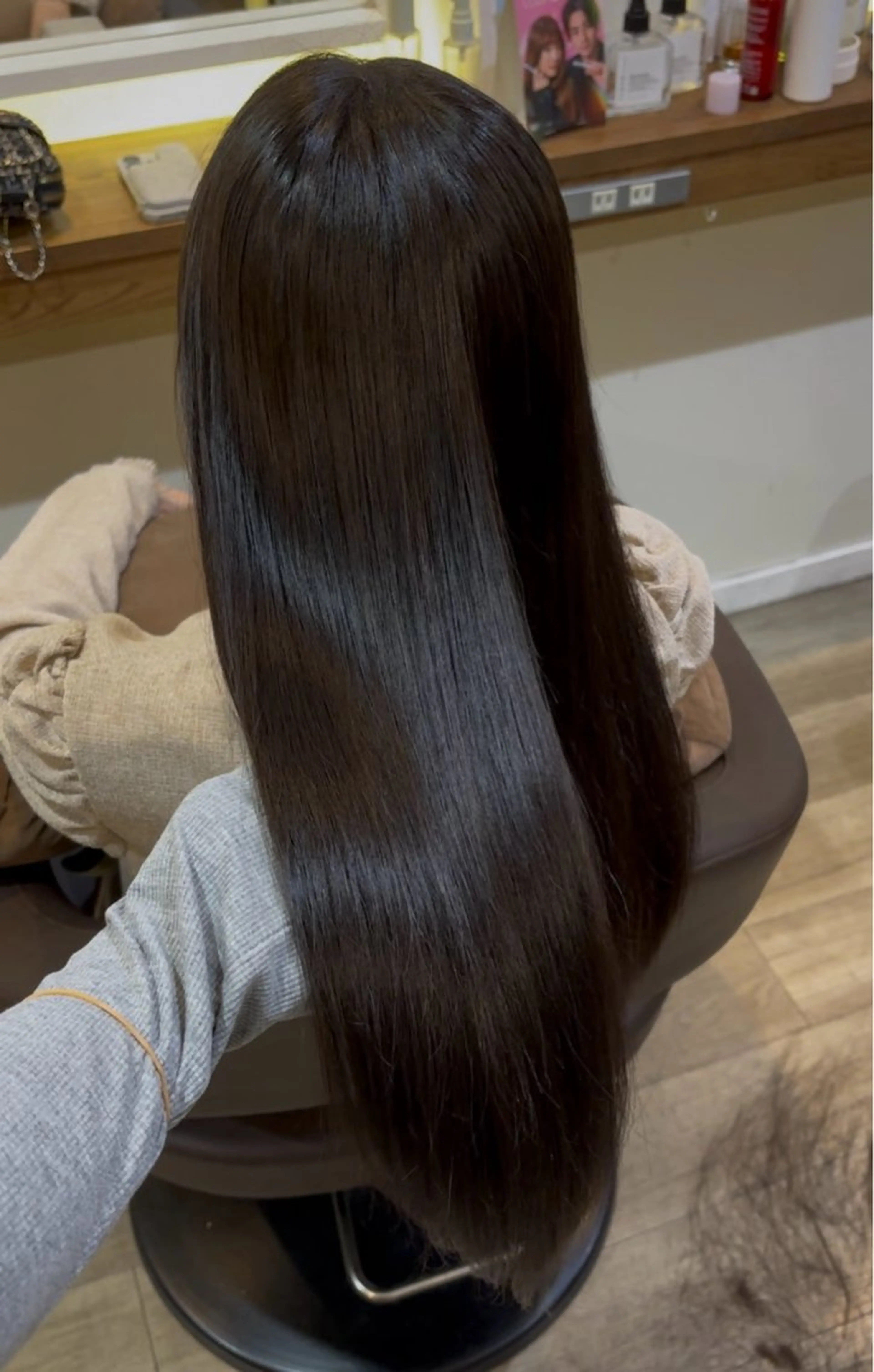 ロング トリートメント カット トリートメント 🎀ハイトーン/ 艶カラー/夕月🎀のヘアスタイル