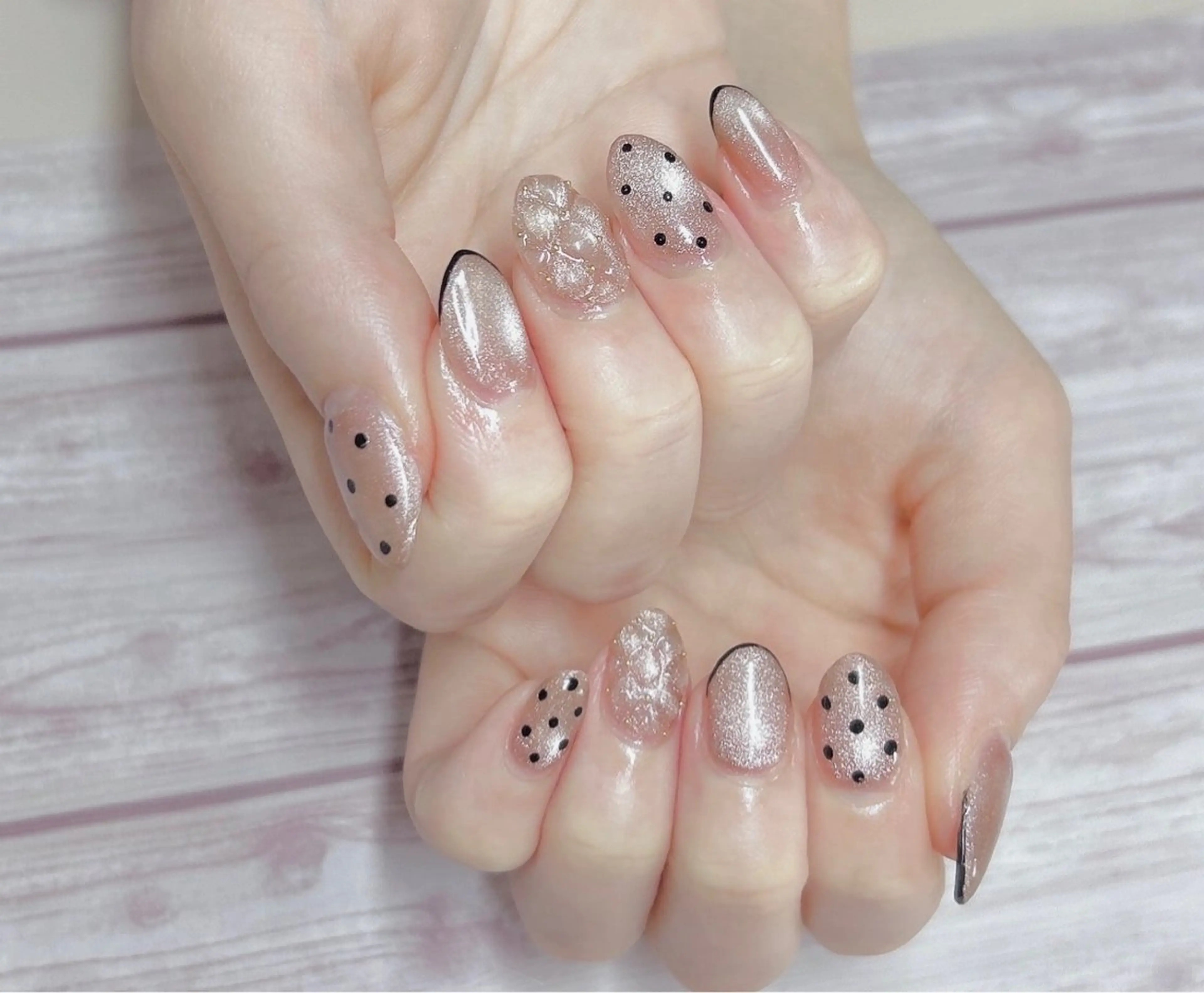 ネイル 長さ出し MYu Beauty Salon YURIのネイルデザイン