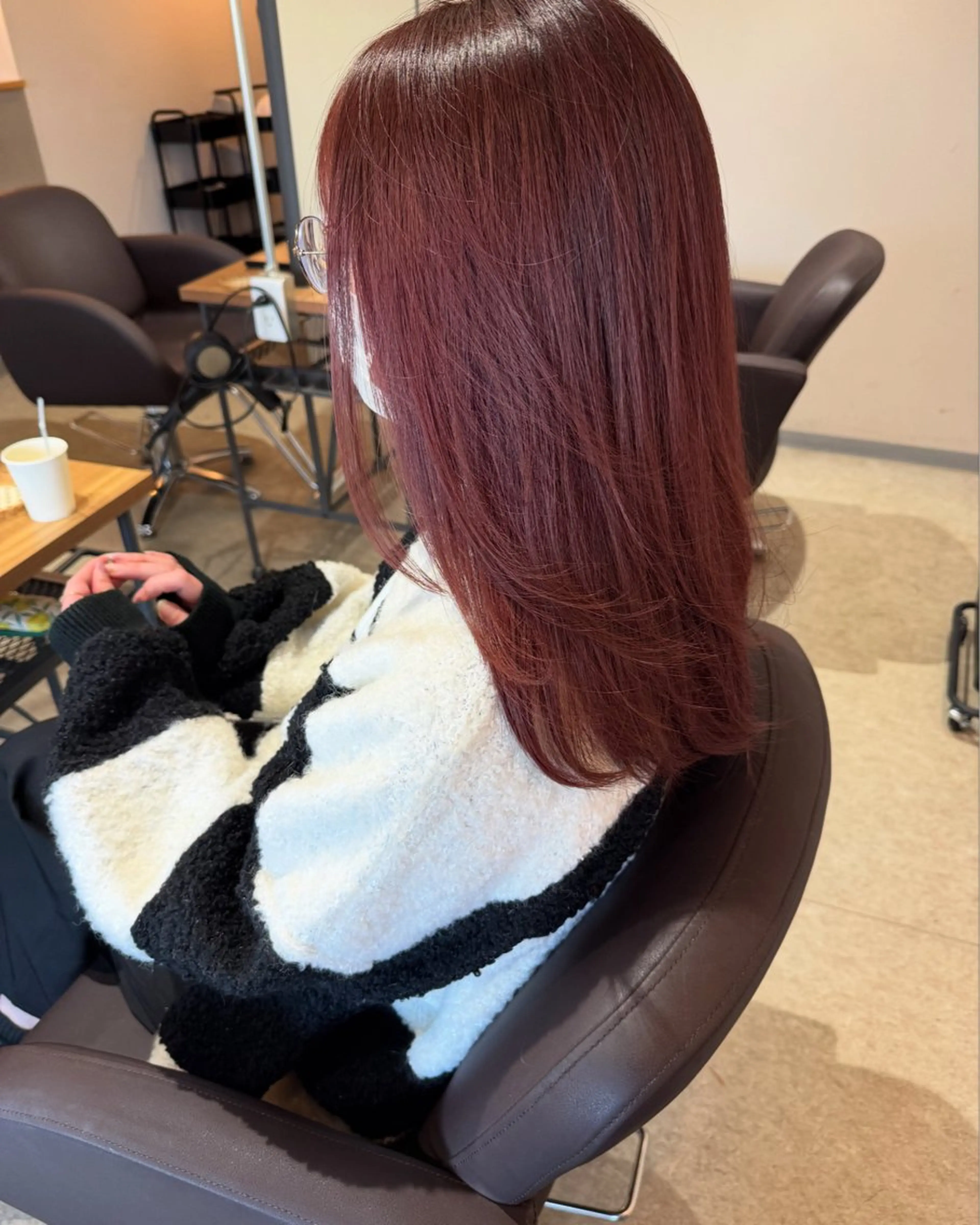 ミディアム カット ヘアカラー トリートメント ✨髪質改善美髪矯正✨ ボブ/韓国レイヤー✨のヘアスタイル