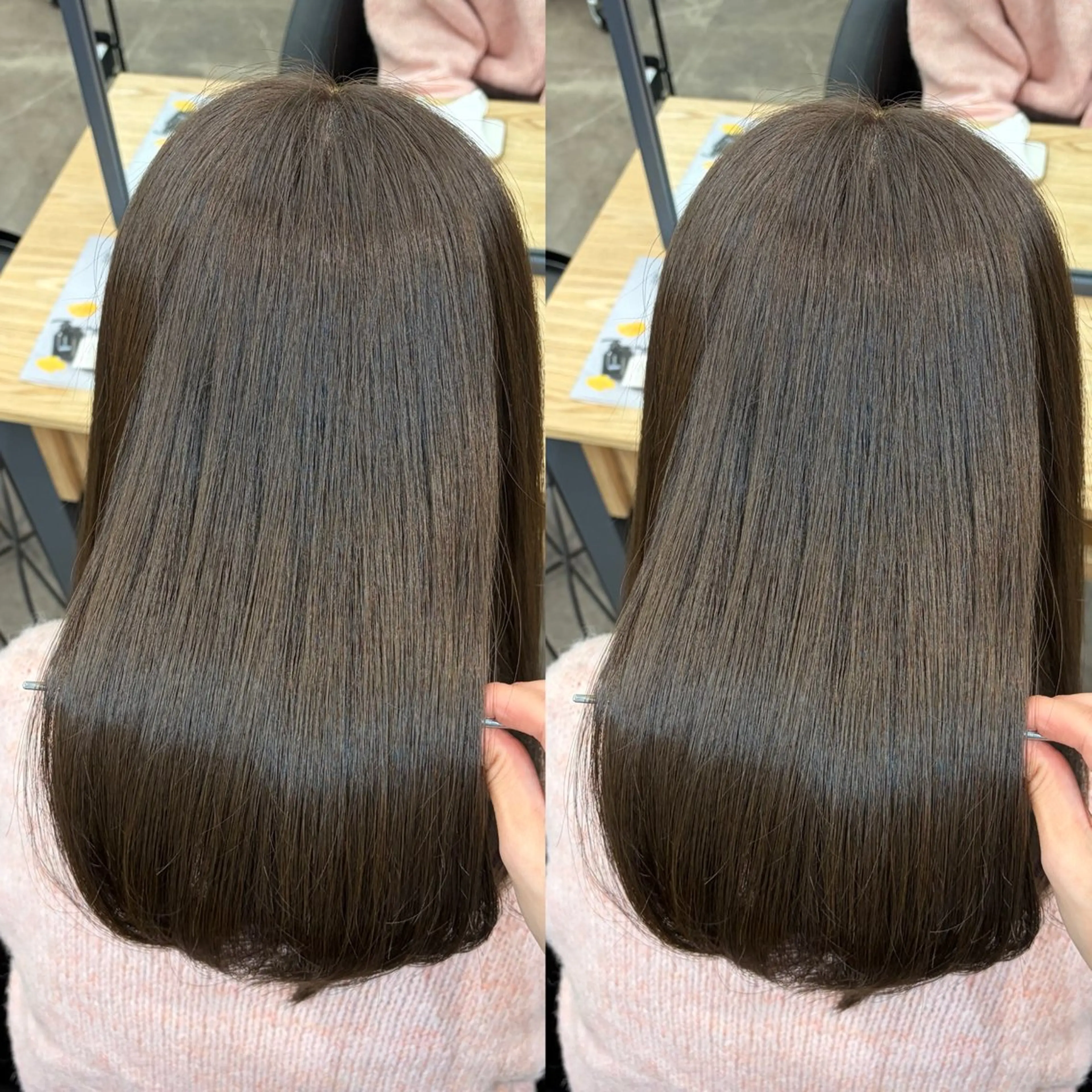 セミロング カット ヘアカラー 🫧艶髪レイヤー/韓 国ボブ💎石川遥💎のヘアスタイル