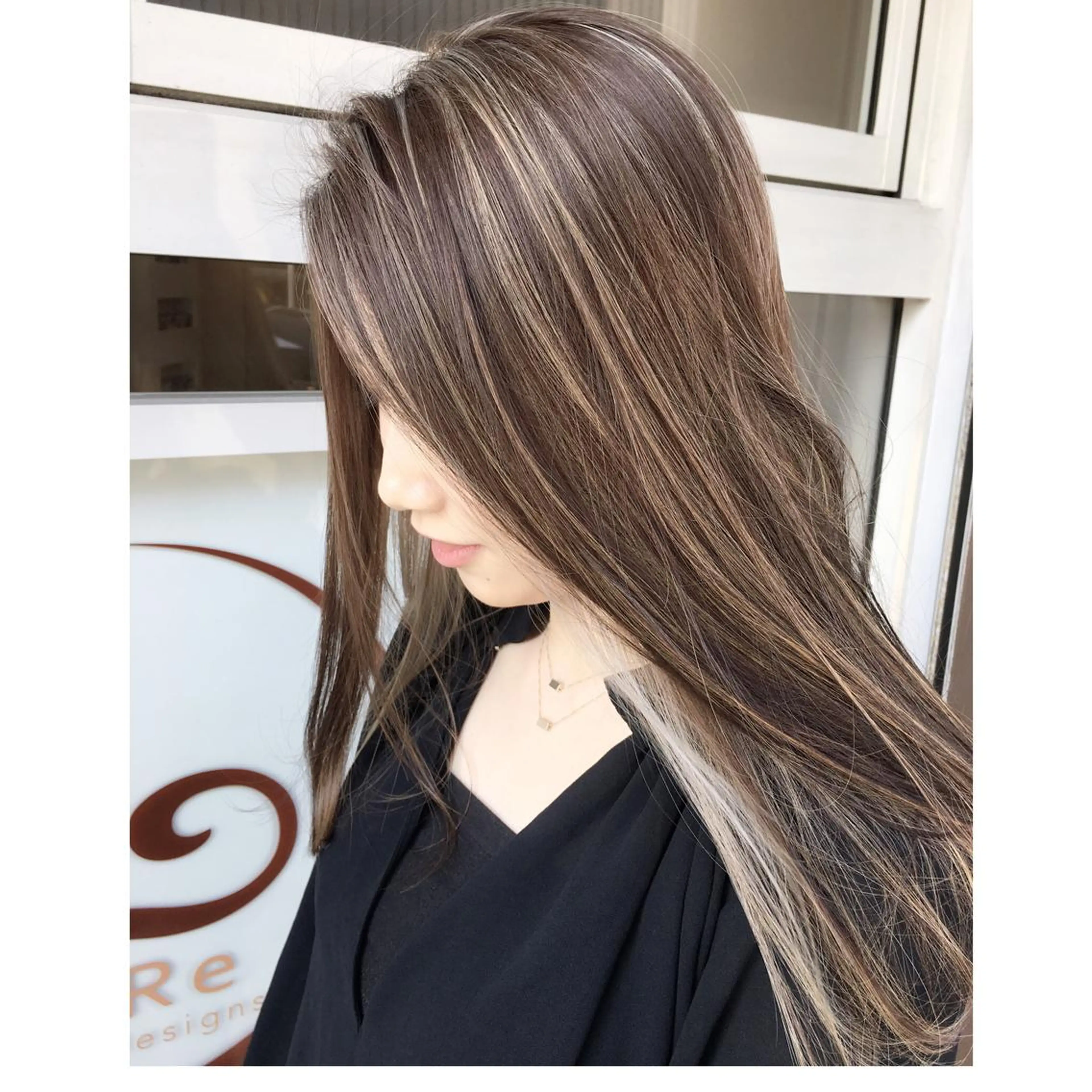 ロング カラー パーマ ヘアアレンジ メンズ キッズ ネイル マツエク・マツパ メンズハイライト ハイライトカラー ハイライト トリートメント NORME所属・NORME経堂 nonのヘアスタイル