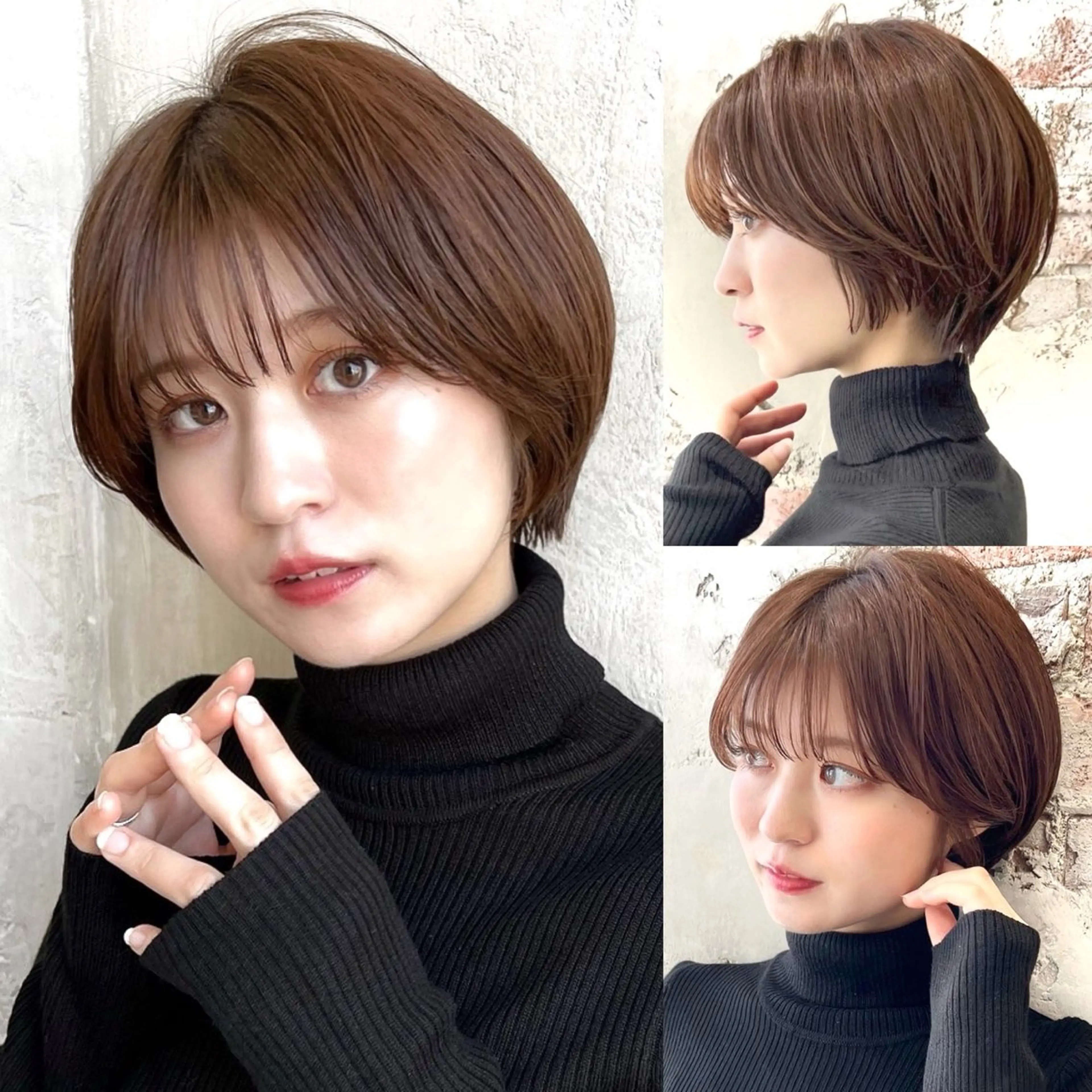ショート カラー カット ヘアカラー トリートメント 💍新宿ショート 💍岩田莉奈のヘアスタイル