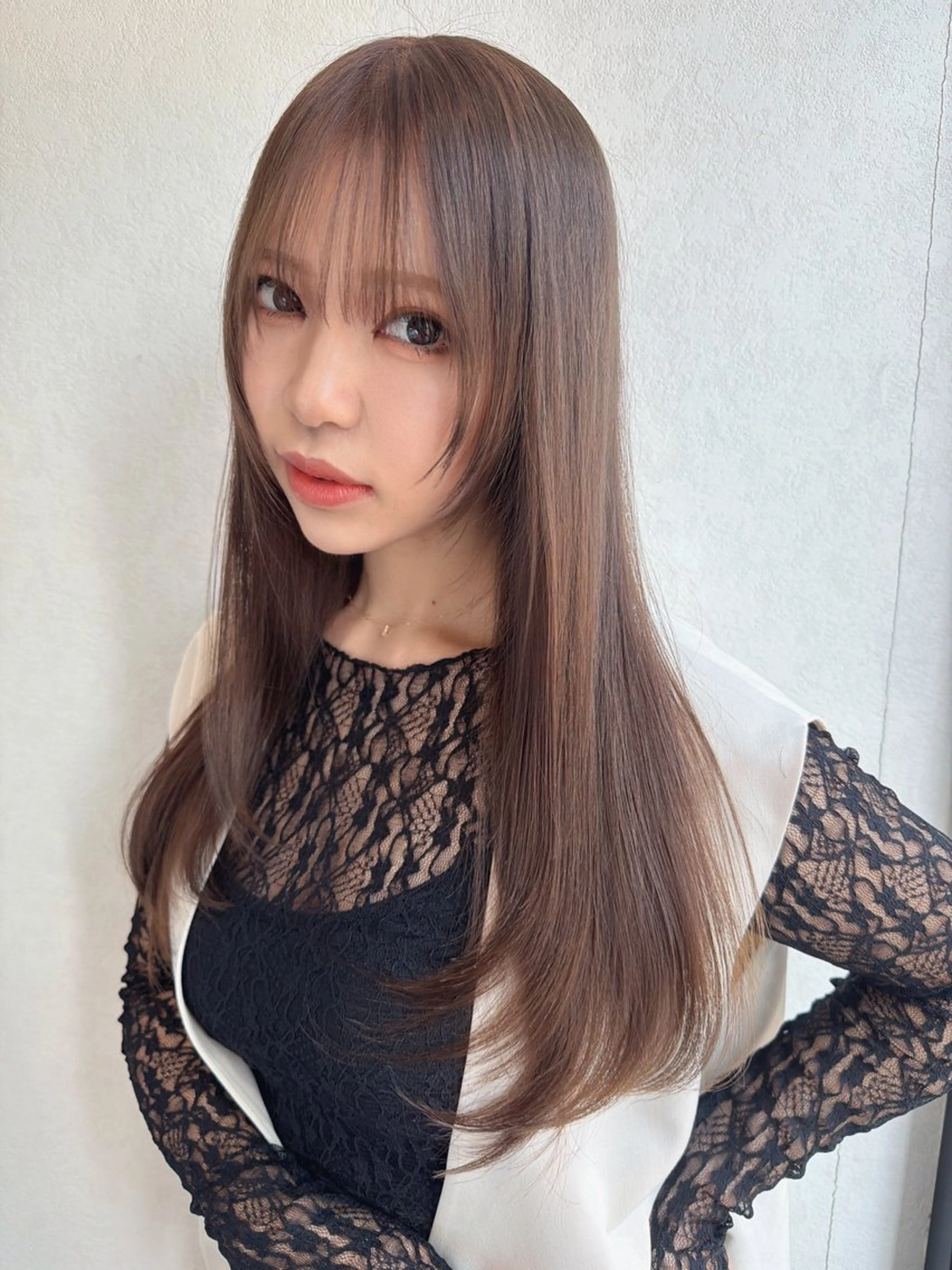 セミロング レイヤーカット カット 美髪矯正/髪質改善/ 艶レイヤー 古畑佑悟のヘアスタイル