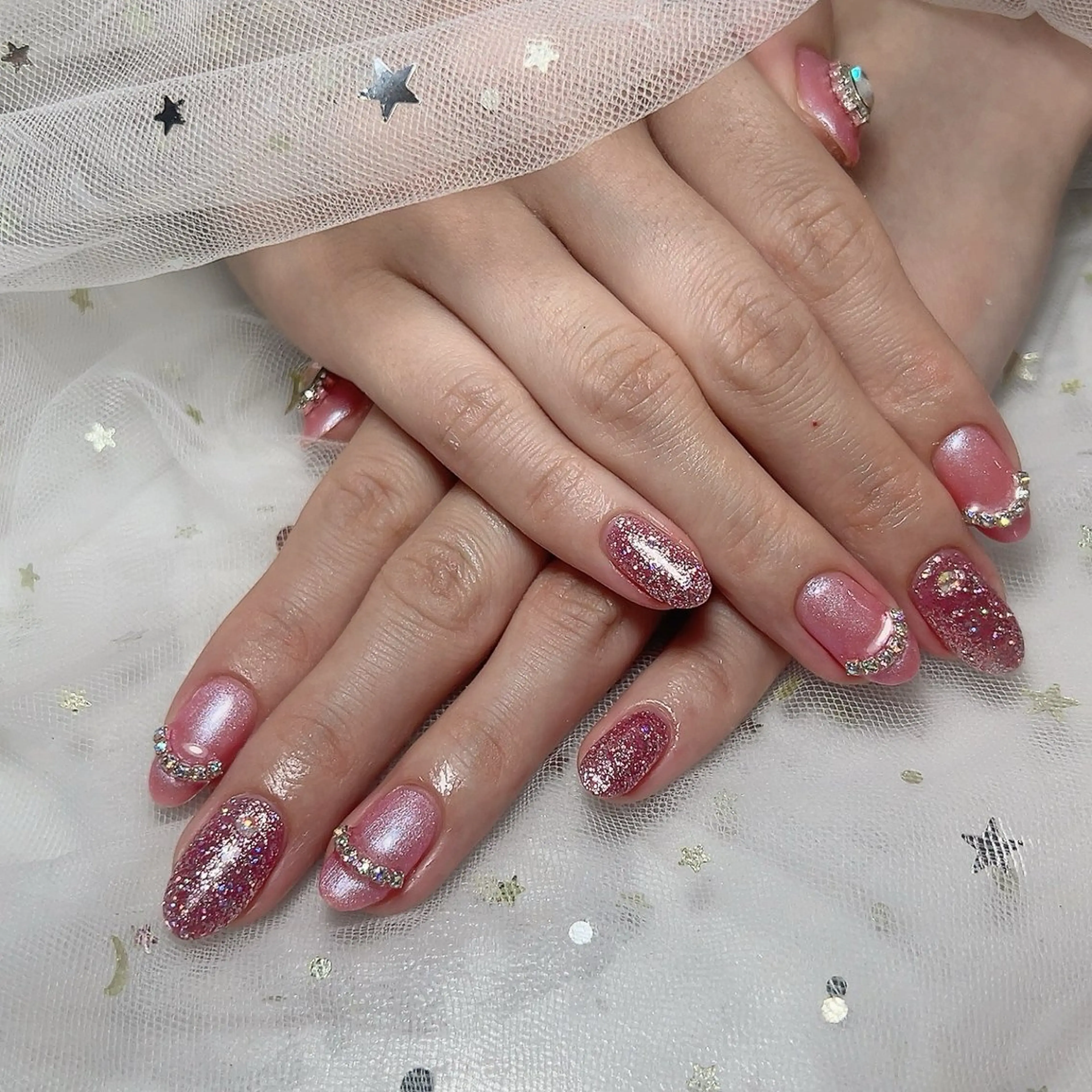 ネイル アートネイル フラッシュネイル フットネイル フレンチネイル ジェルネイル ハンドネイル You&Me Reonaのネイルデザイン